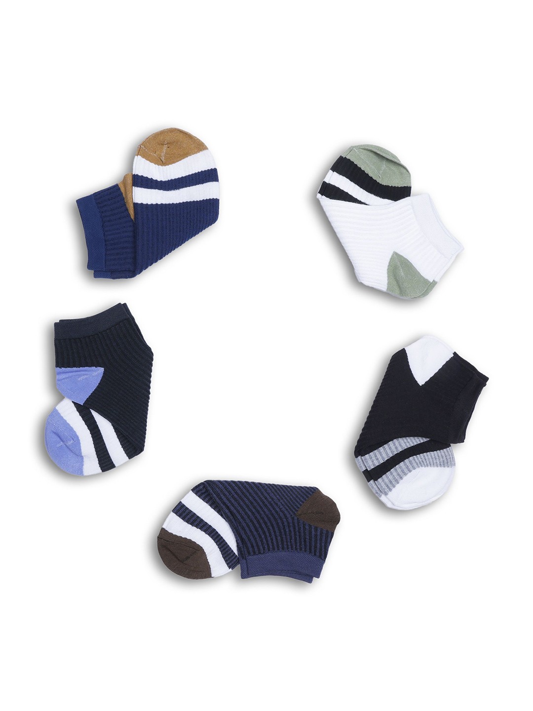 

Dollar Men Pack of 3 Free Size Ankle Length Cotton Socks, White
