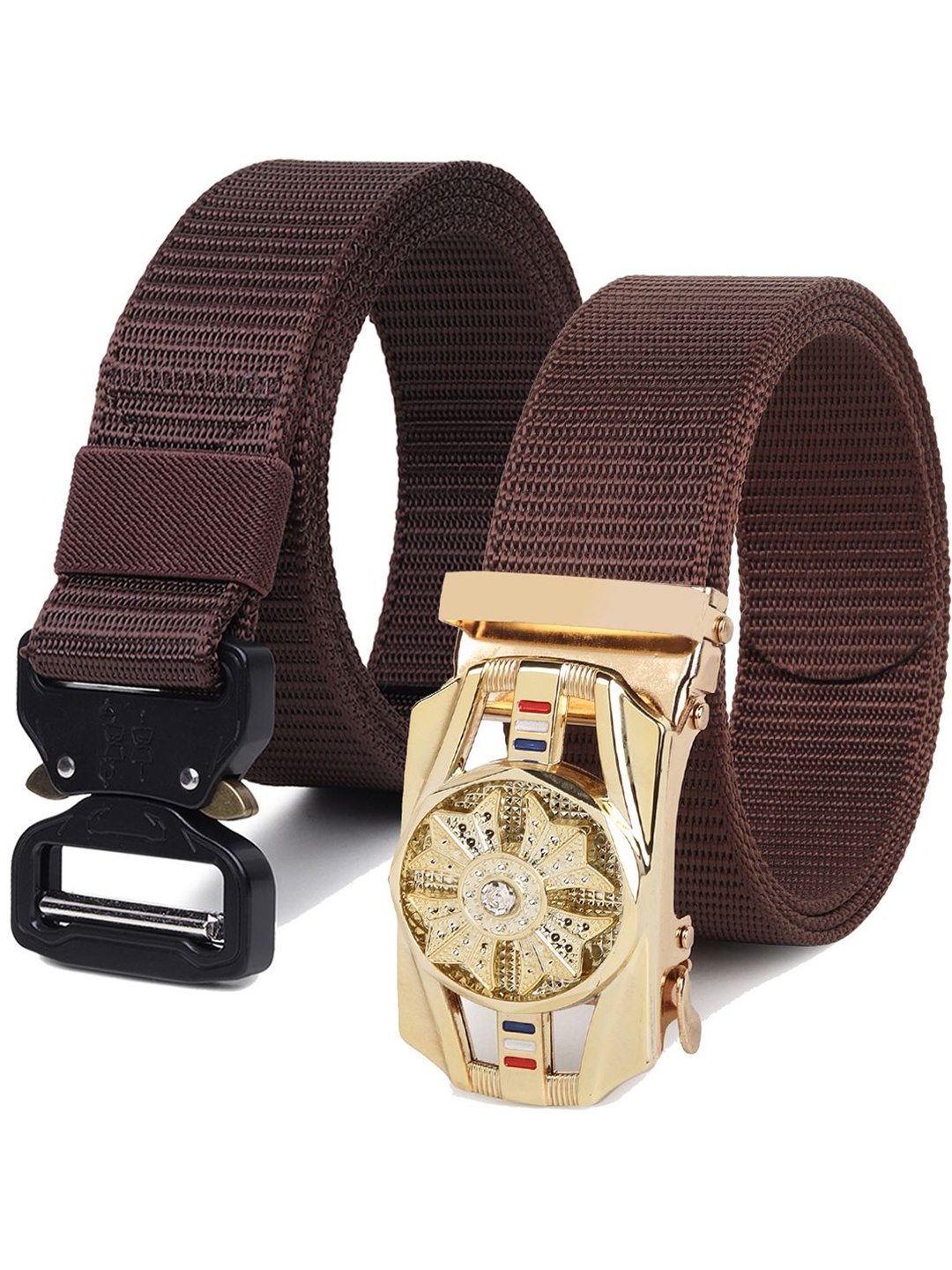 

Provogue Men Pack Of 2 Textured Belt, Brown