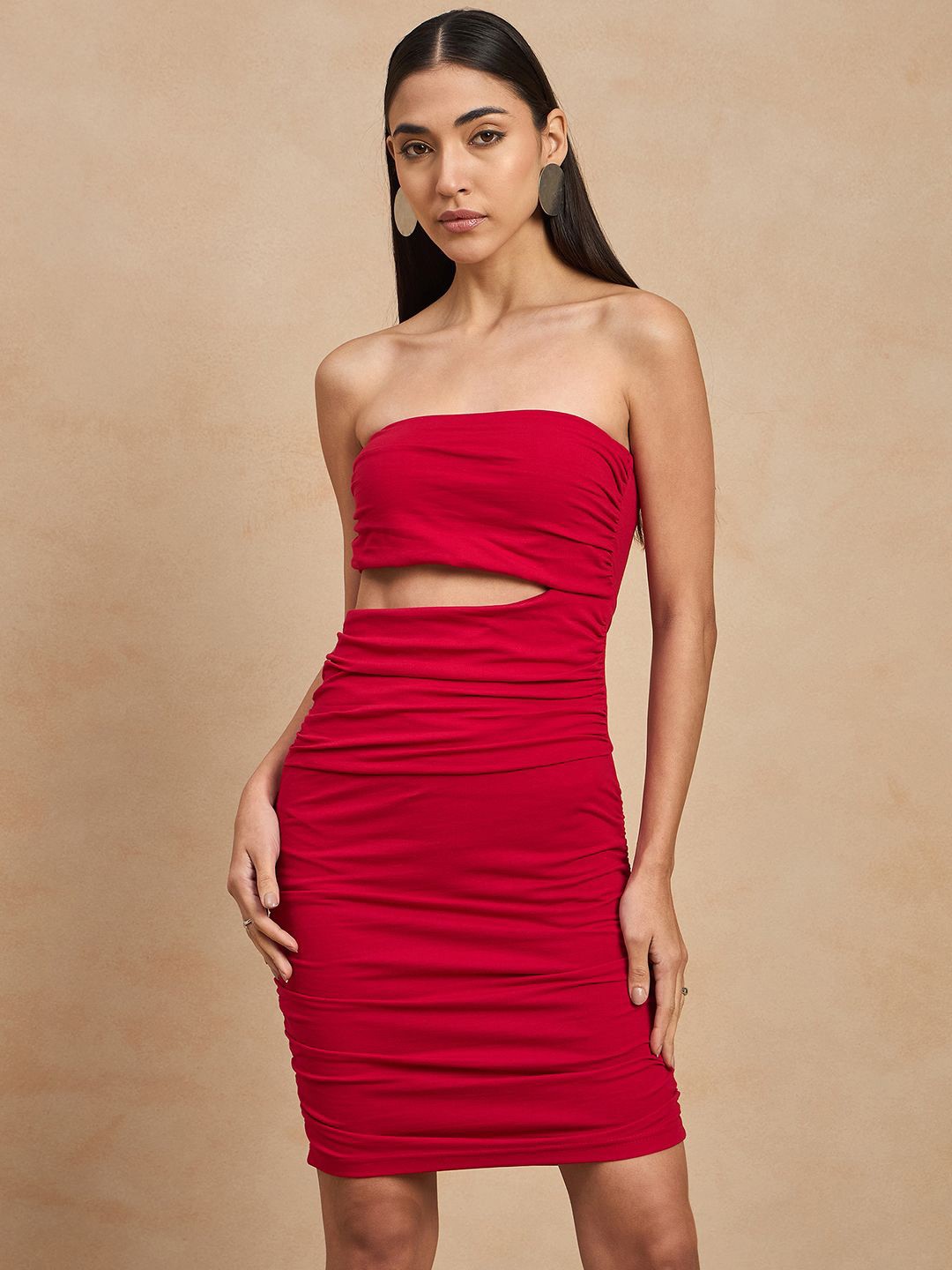 

COLOR CAPITAL Bodycon Dress, Red
