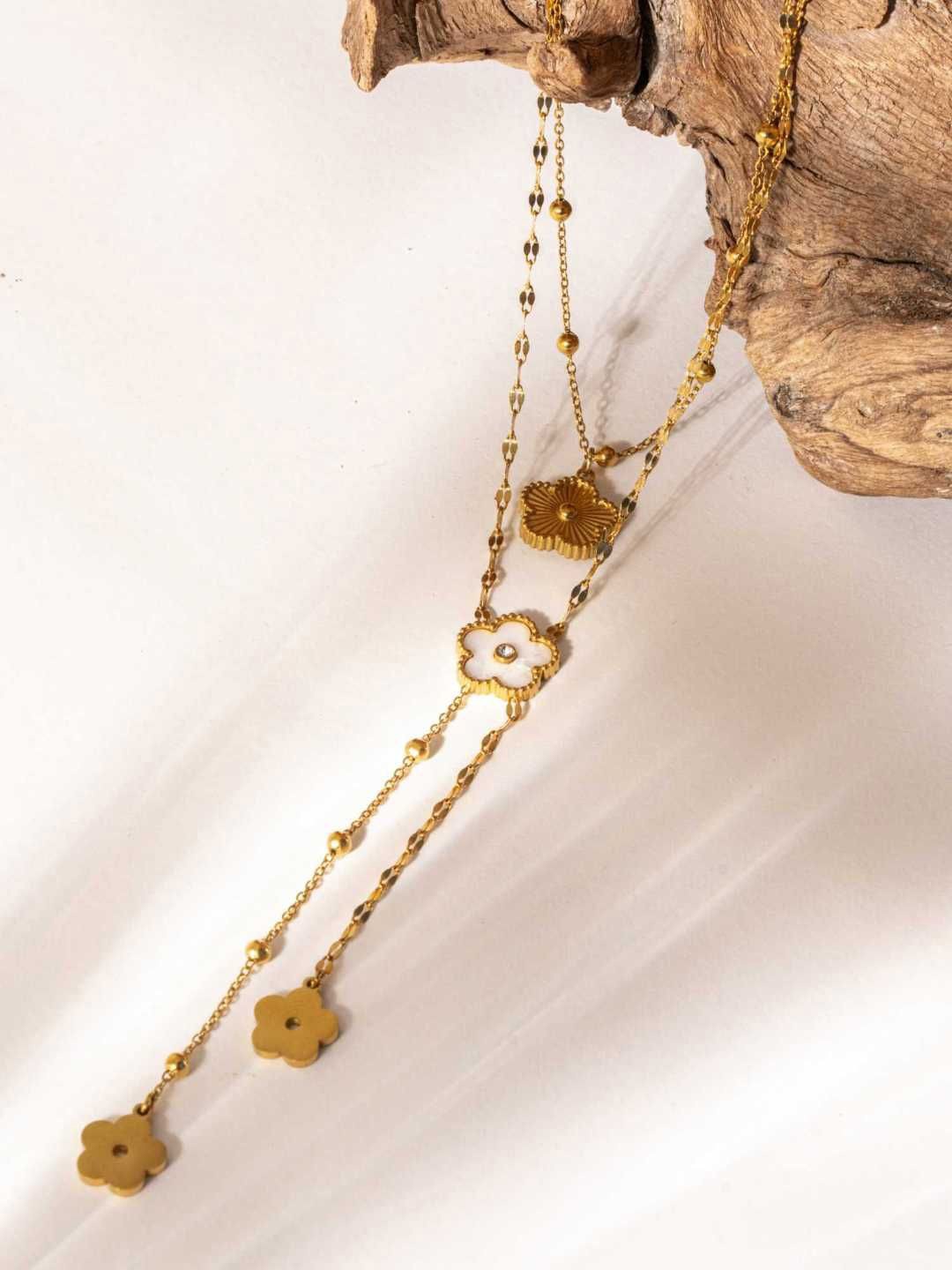 

ZAISHA Gold-Plated Necklace, White
