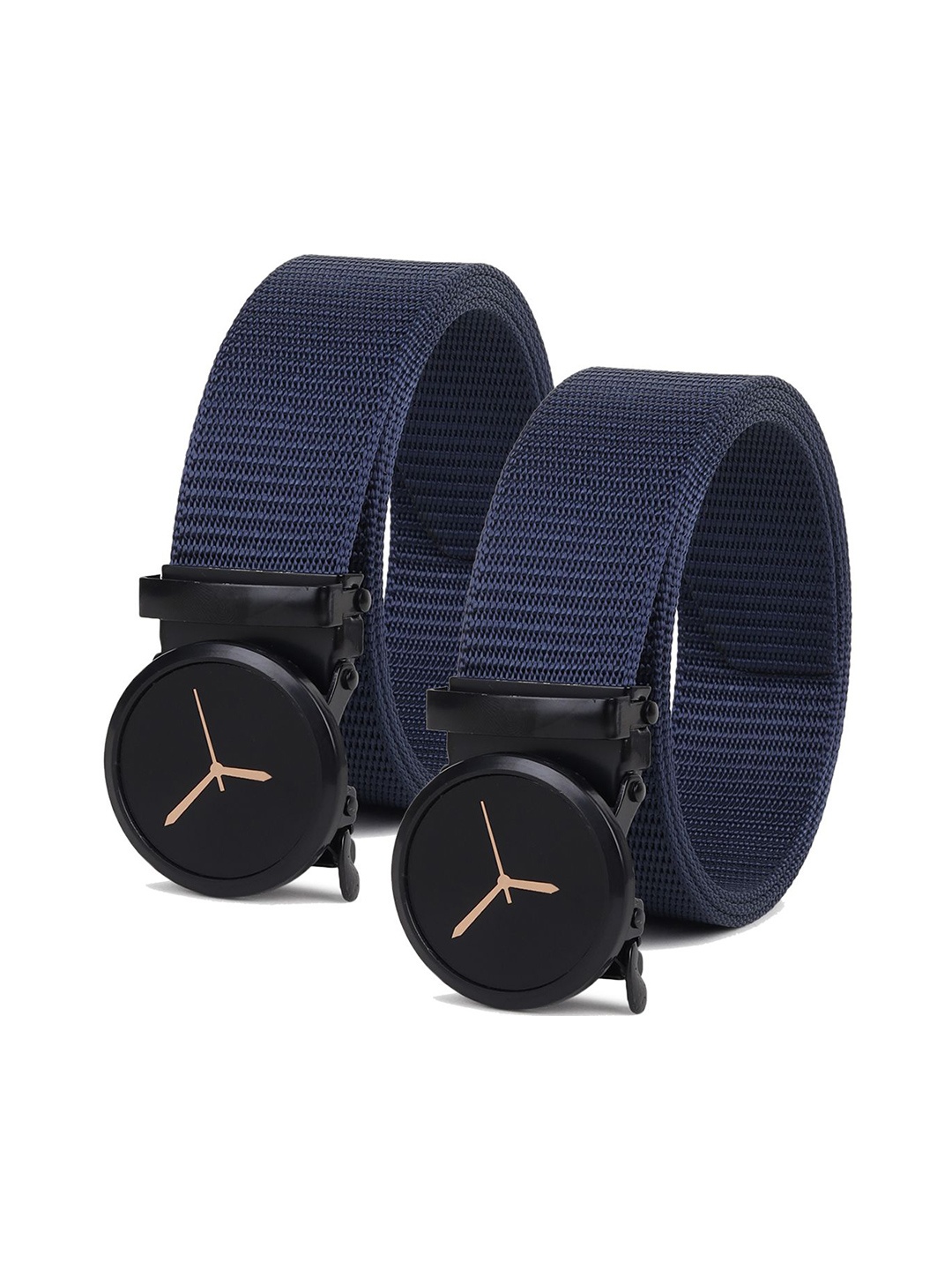 

Provogue Men Textured 2 Belt, Blue