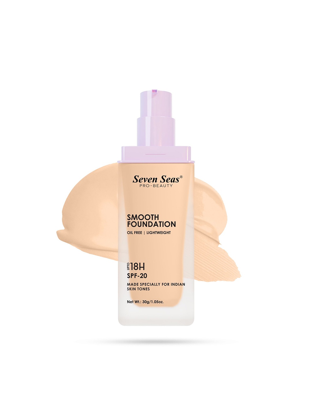 

Seven Seas Smooth Oil Free & Lightweight Foundation- SPF-20 - 30 g - Skin 02, Beige