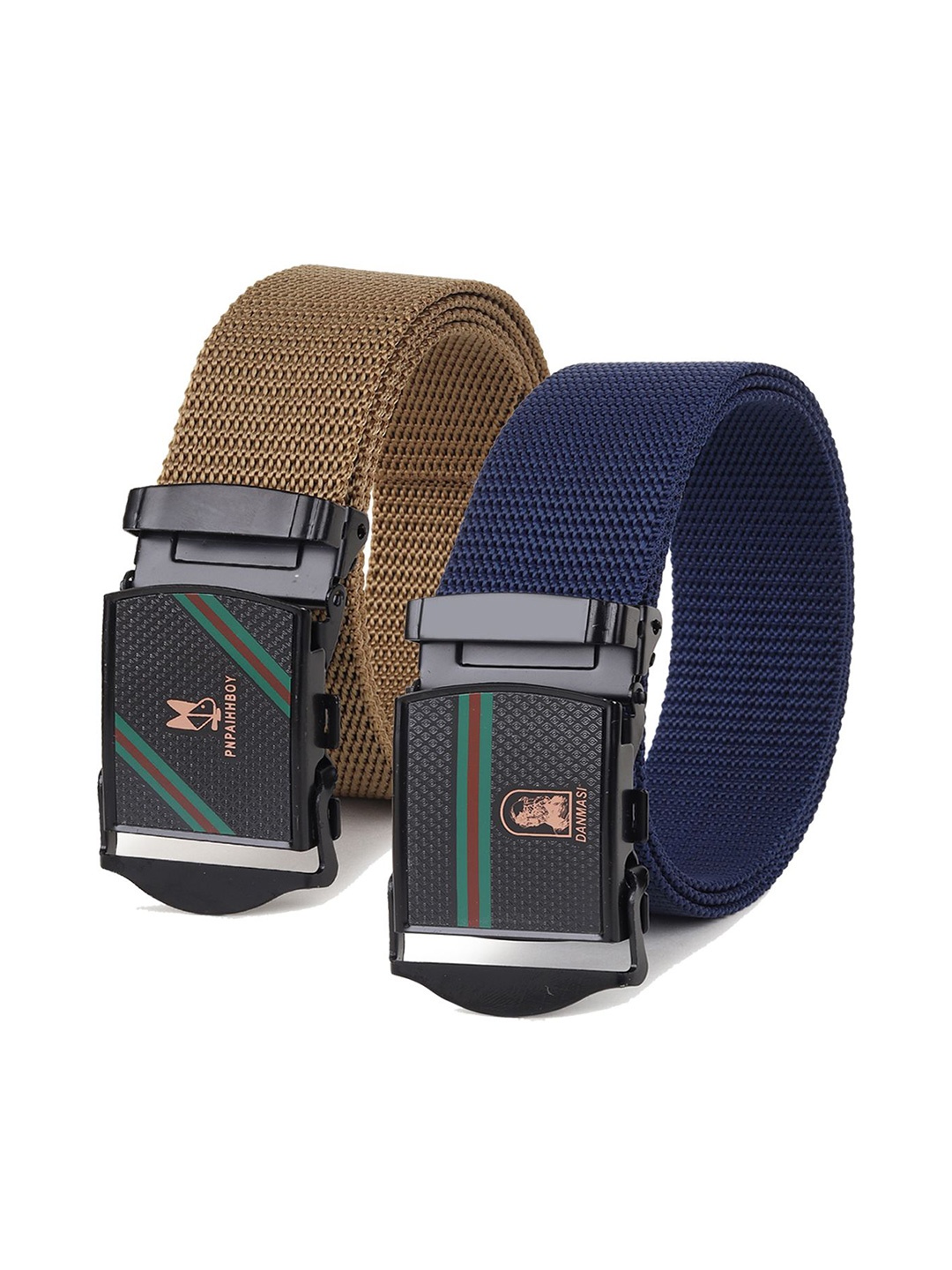 

Provogue Men Textured 2 Belt, Blue
