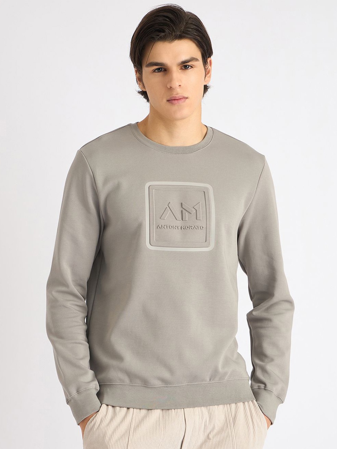 

Antony Morato Men Sweatshirt, Grey