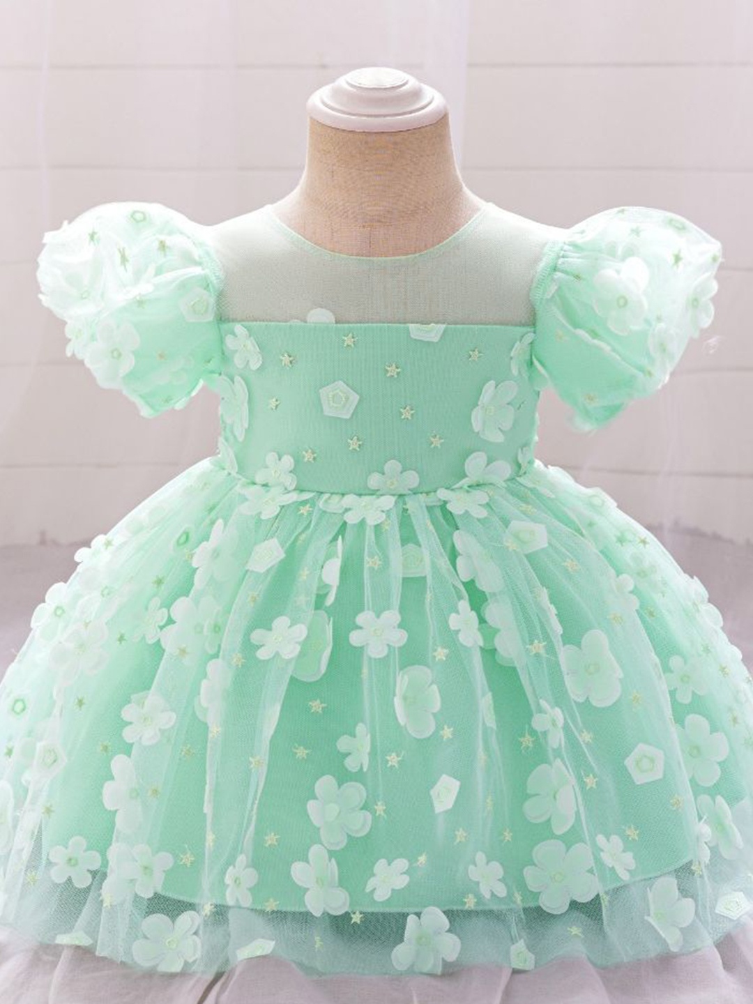 

LULU & SKY Fit & Flare Dress, Green