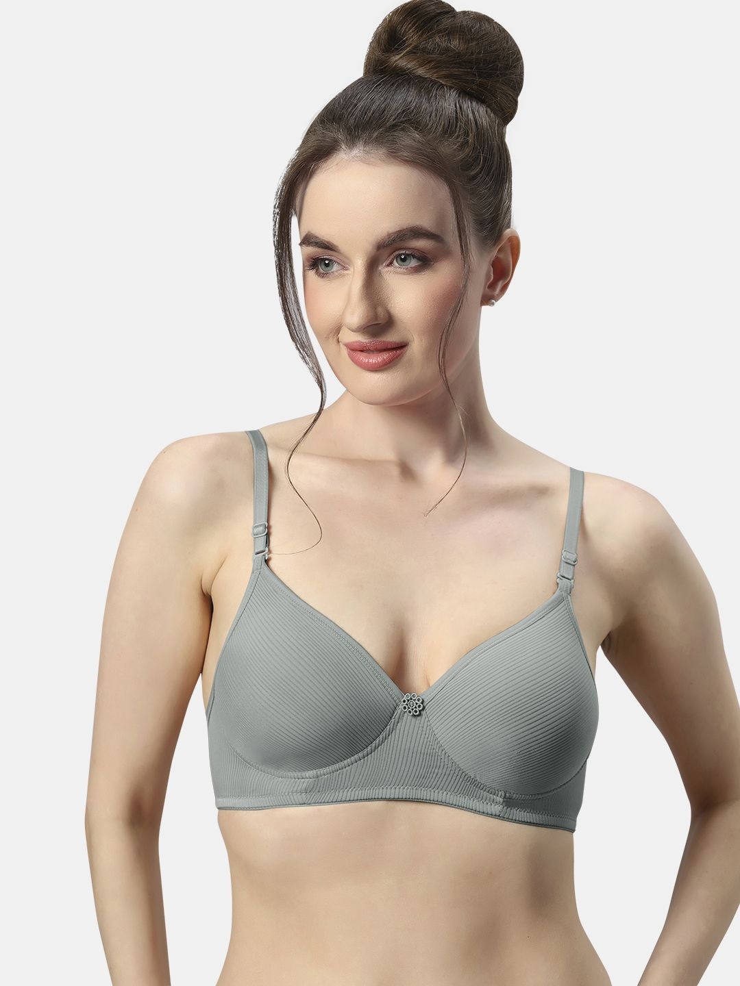 

Sonari Full Coverage Lightly Padded T-shirt Bra, Grey