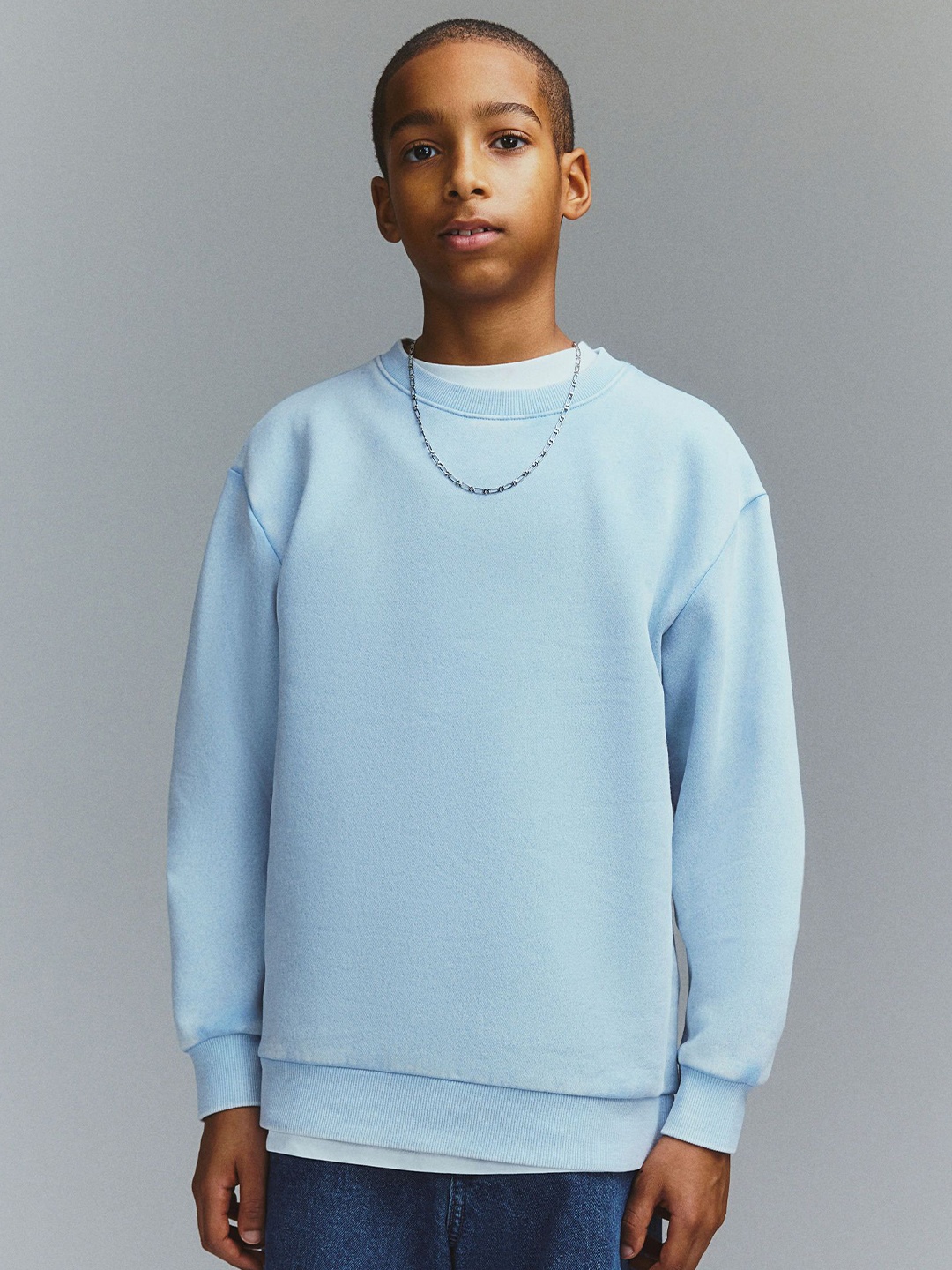 

H&M Boys Washed-Look Sweatshirt, Blue