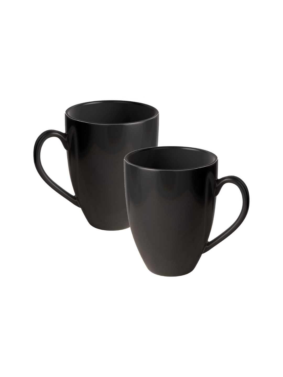 

Home Decor Expert Black 2 Pieces Microwave Safe Matte Ceramic Mugs 350 ml