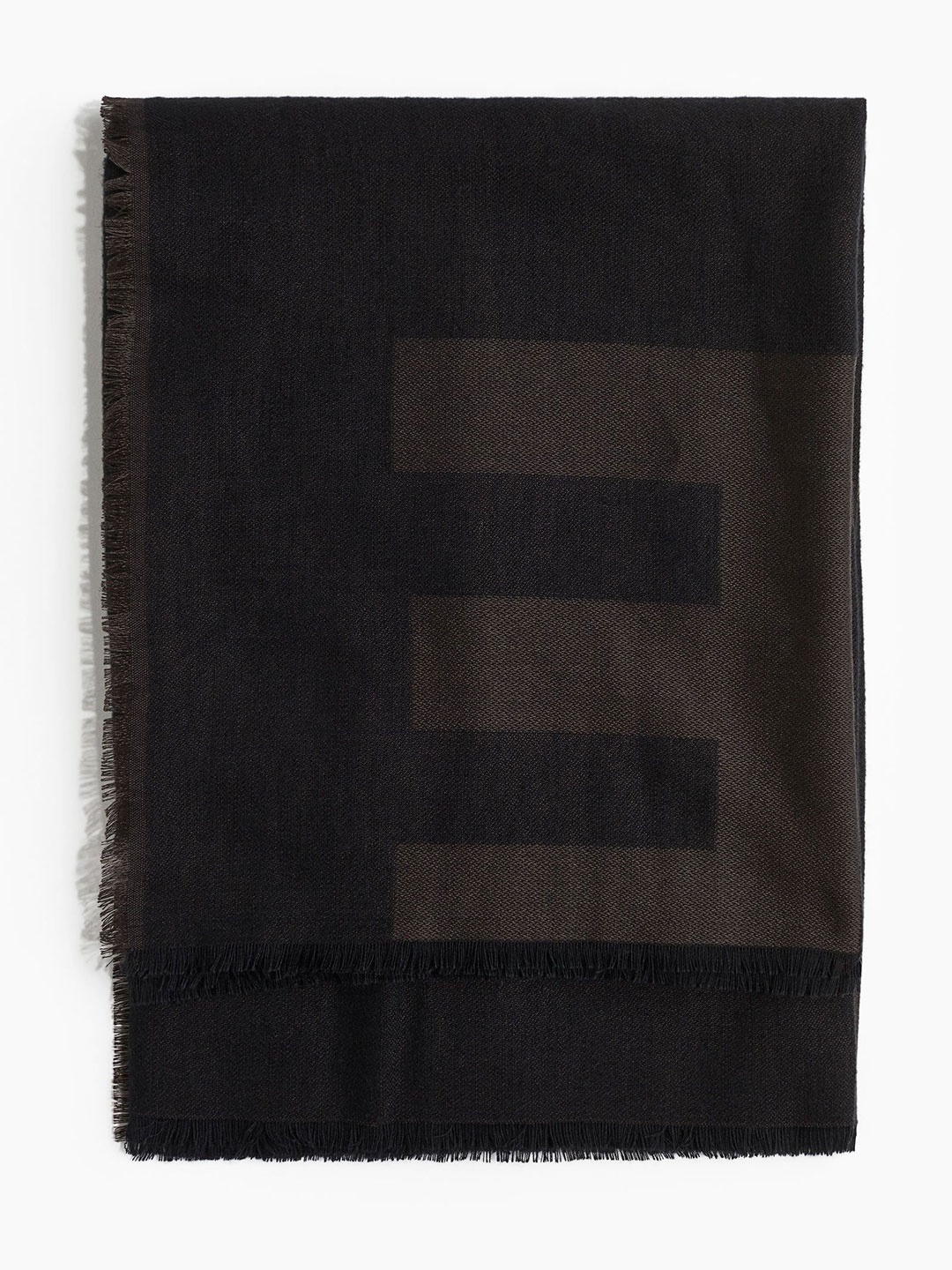 

H&M Jacquard-Weave Scarf, Brown