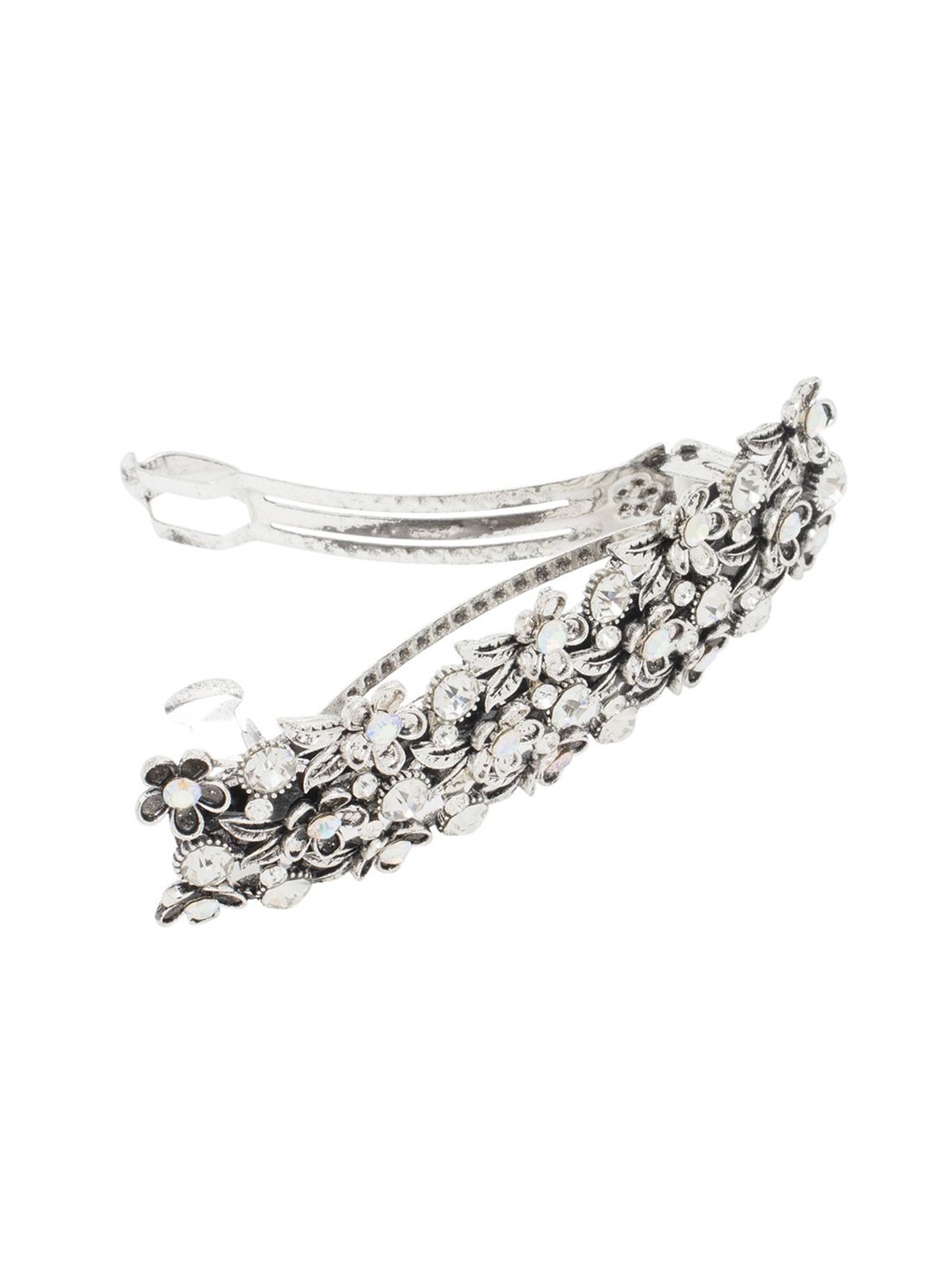 

Radhu & Kabby Women French Barrette, Silver