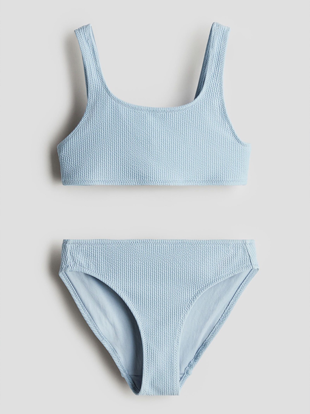 

H&M Textured Bikini, Blue