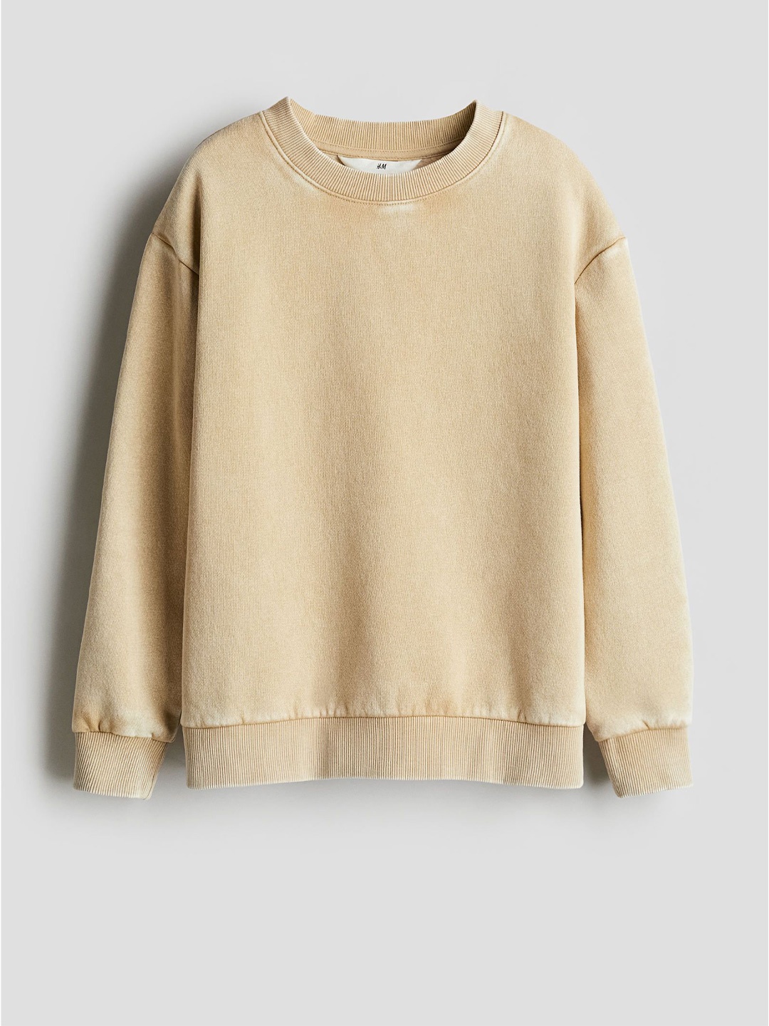 

H&M Boys Washed-Look Sweatshirt, Beige