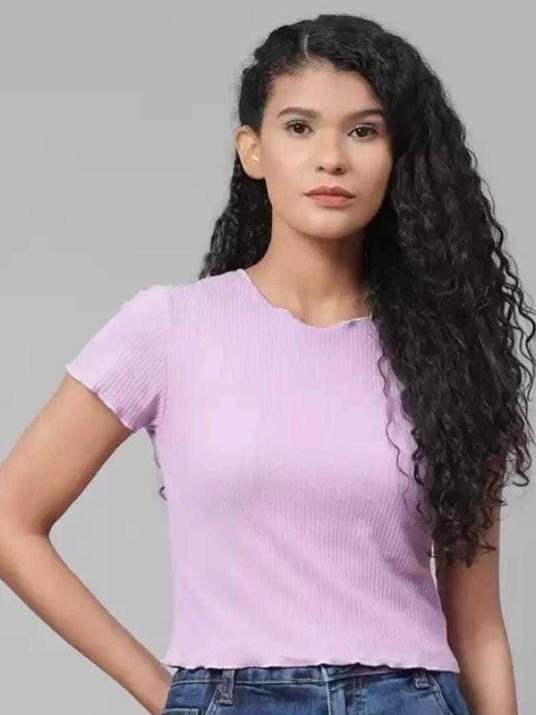 

Purser Cotton Top, Purple