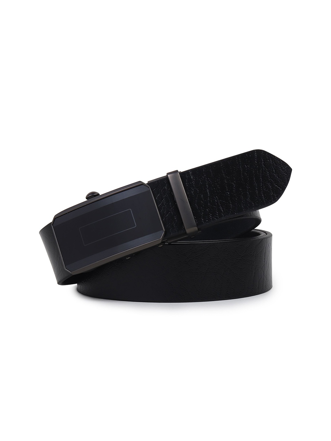 

Provogue Men Textured Leather Belt, Black