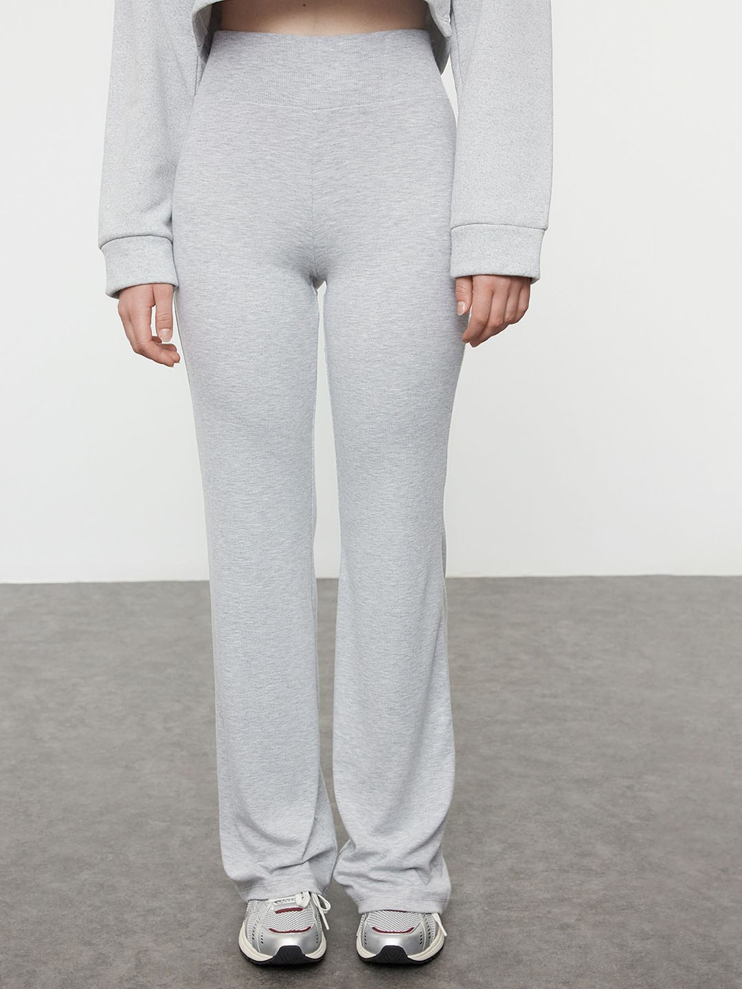 

Trendyol Women Solid Track Pants, Grey