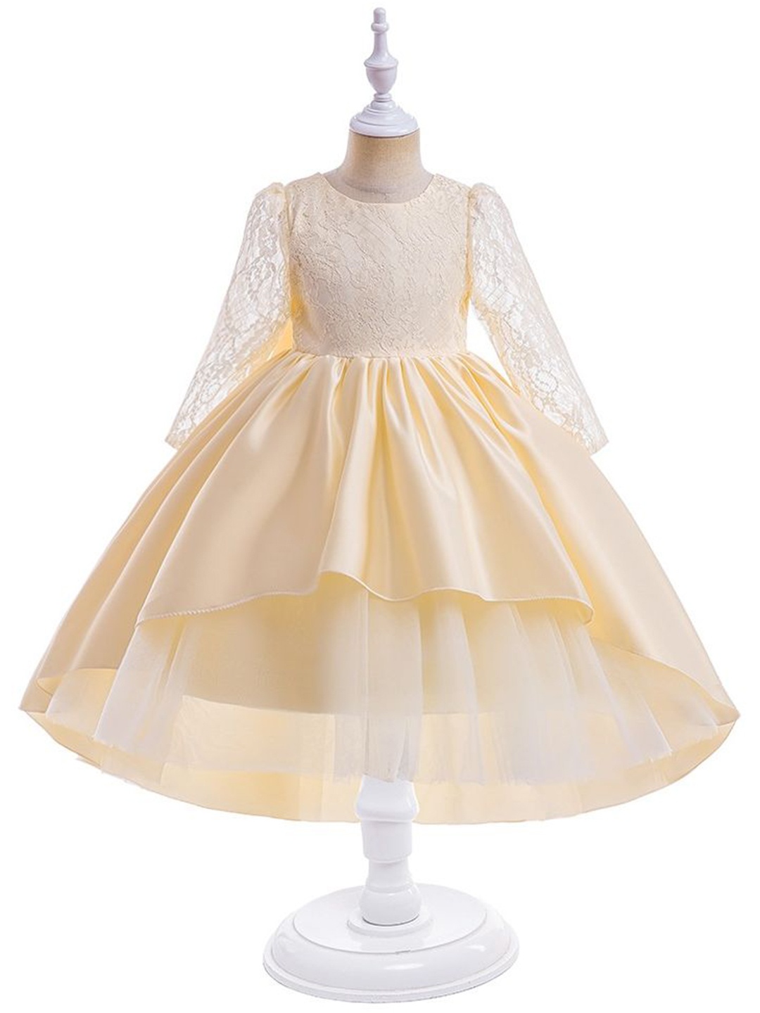 

LULU & SKY Fit & Flare Maxi Dress, Yellow