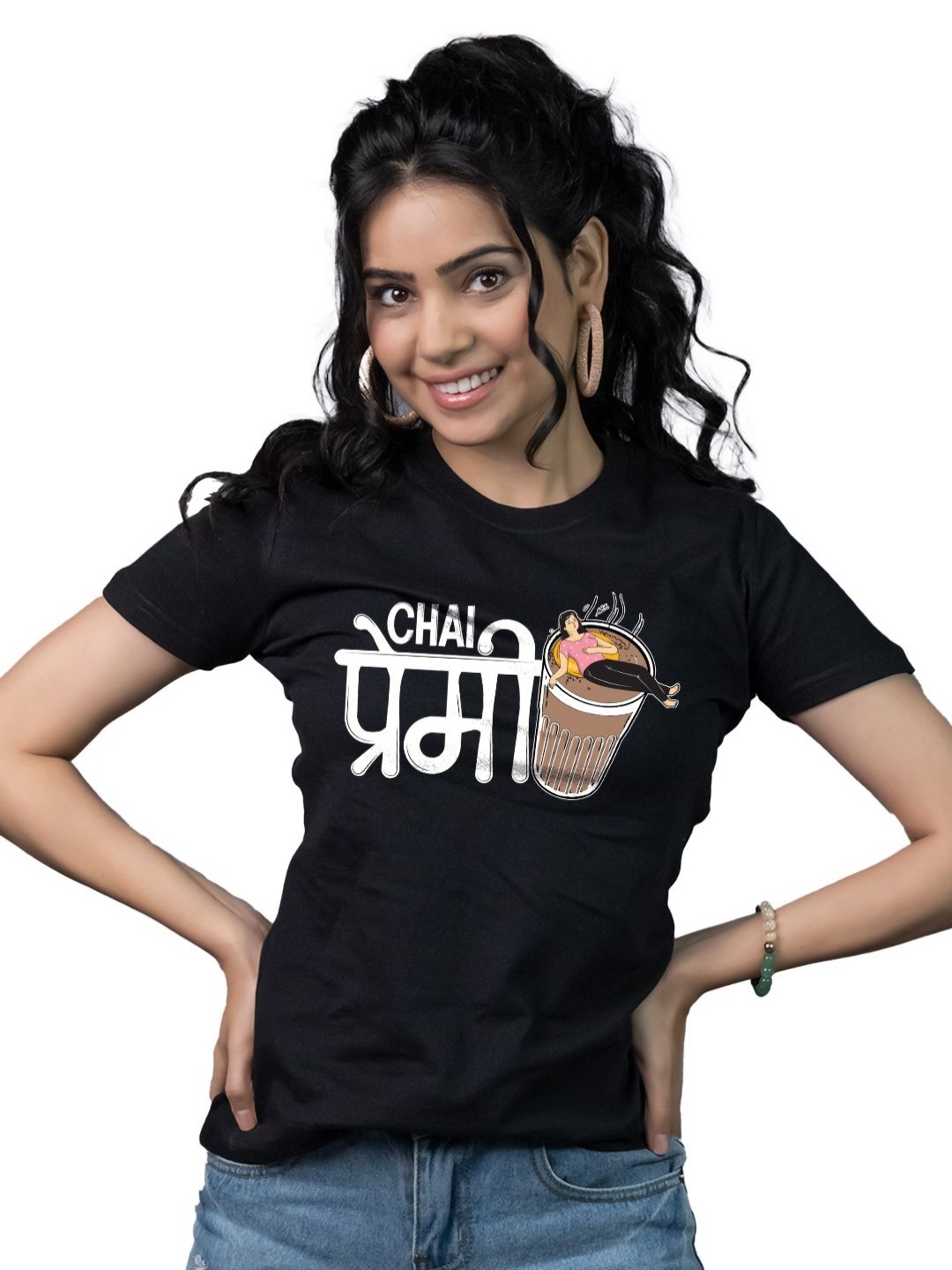 

Tedhi Medhi Family Women Printed T-shirt, Black