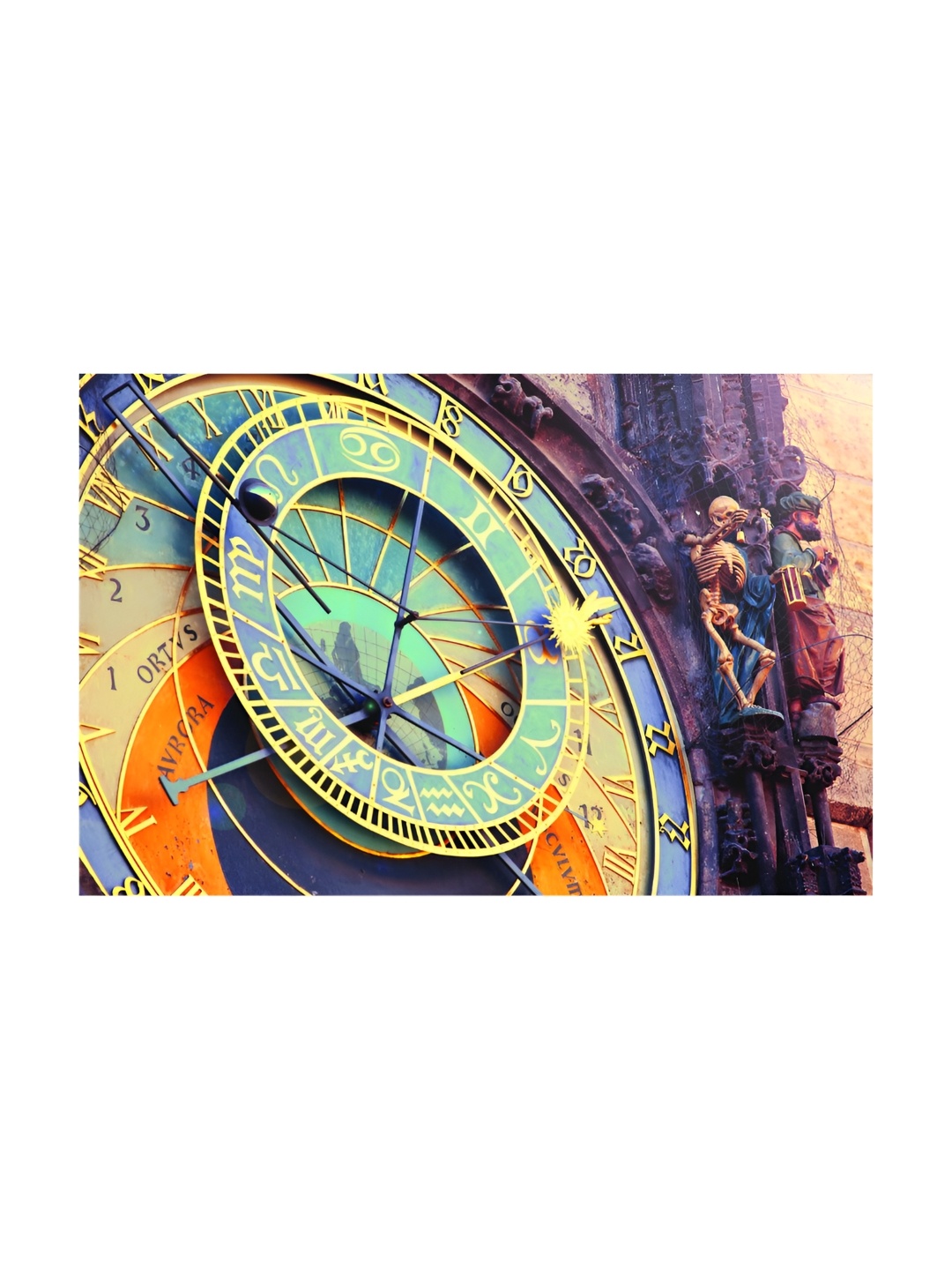

Inephos Green & Purple 1 Piece Printed Canvas Wall Art