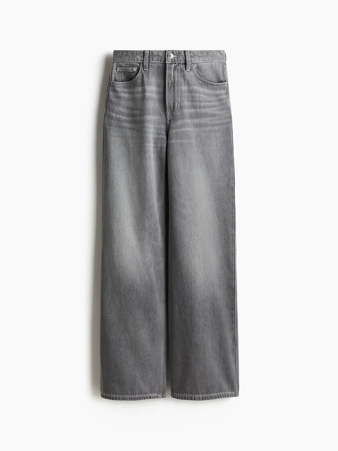 

H&M Wide Ultra High Jeans, Grey