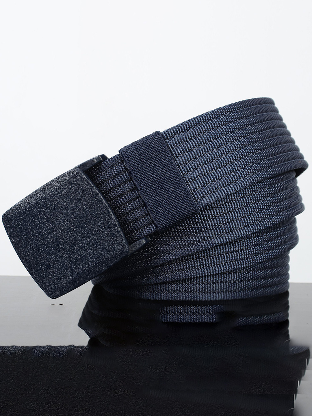

Metronaut Men Textured Belt, Navy blue