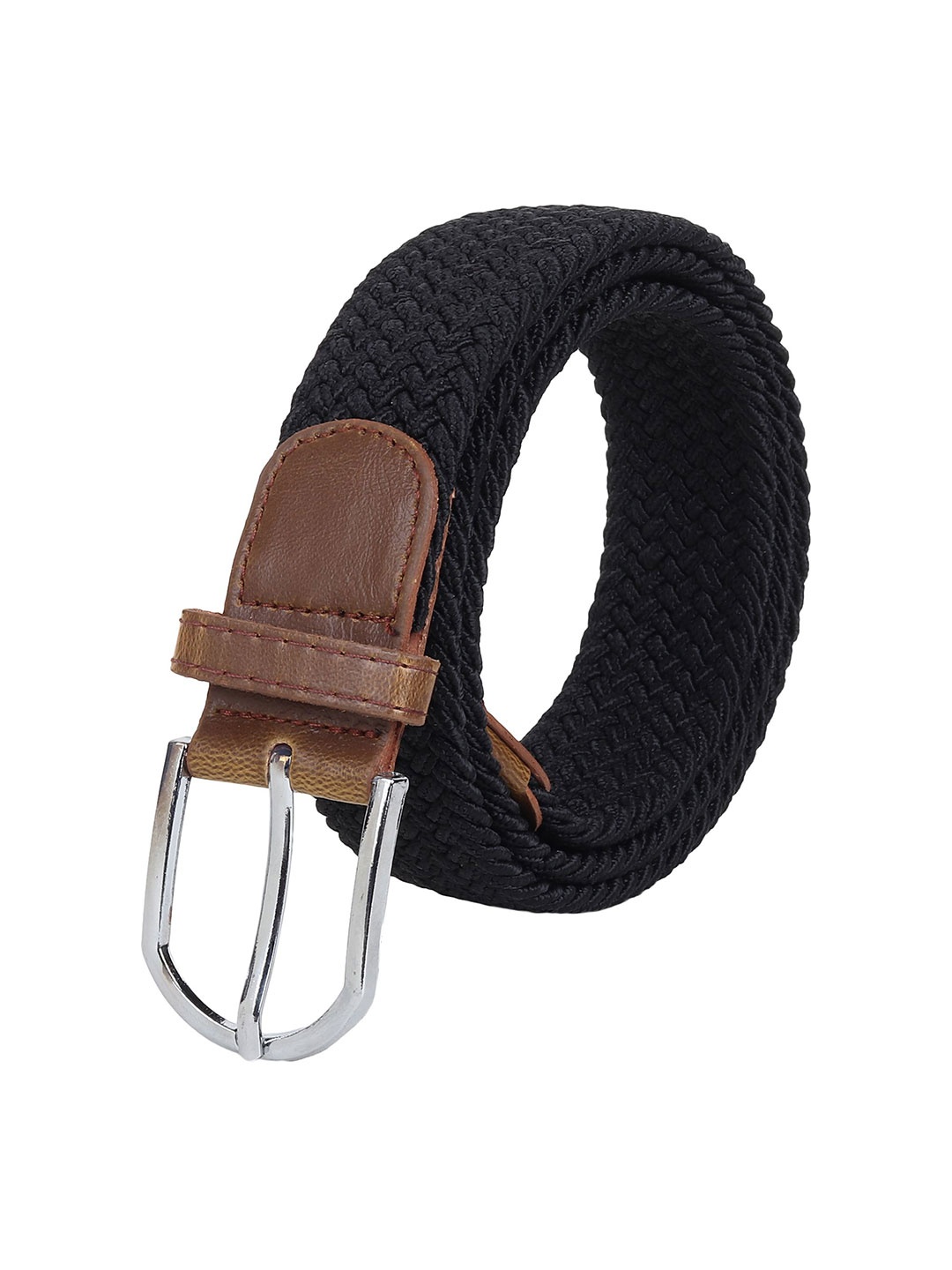 

Metronaut Men Braided Tang Belt, Black