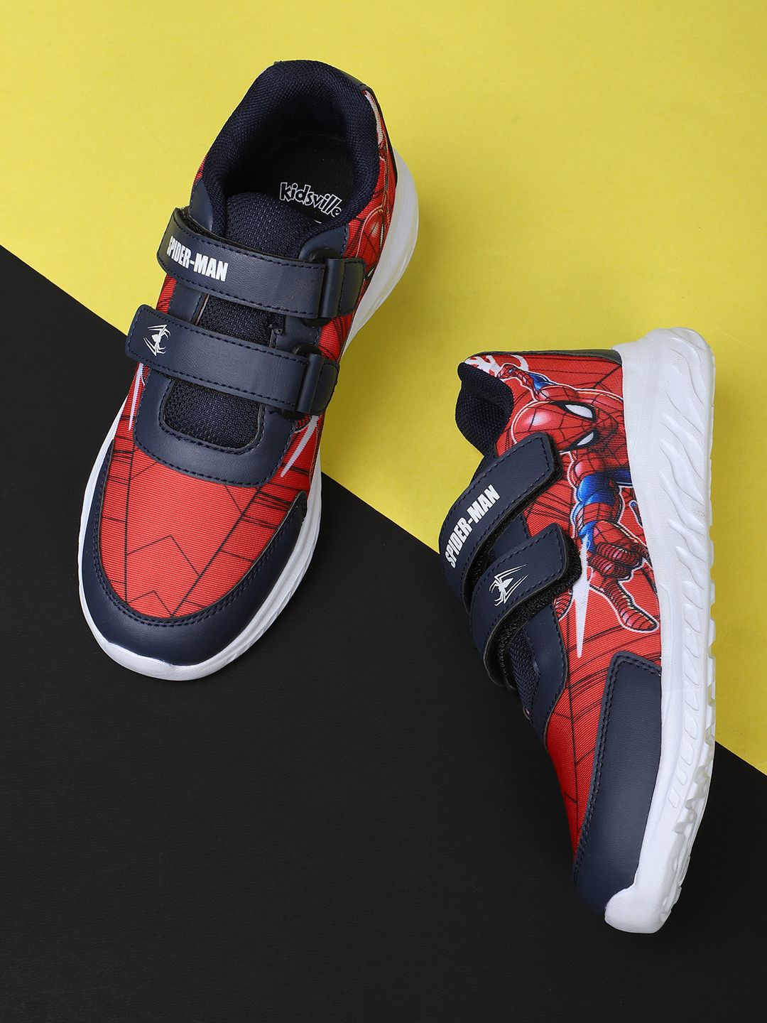 

Kids Ville Boys Spider-Man Printed Casual Sneakers, Red