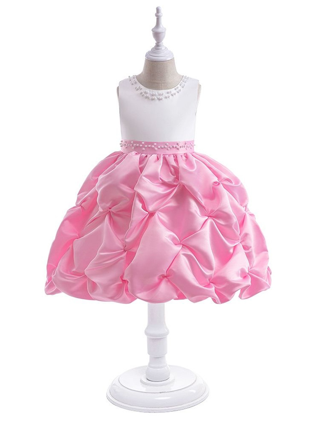 

LULU & SKY Girls Fit & Flare Dress, Pink