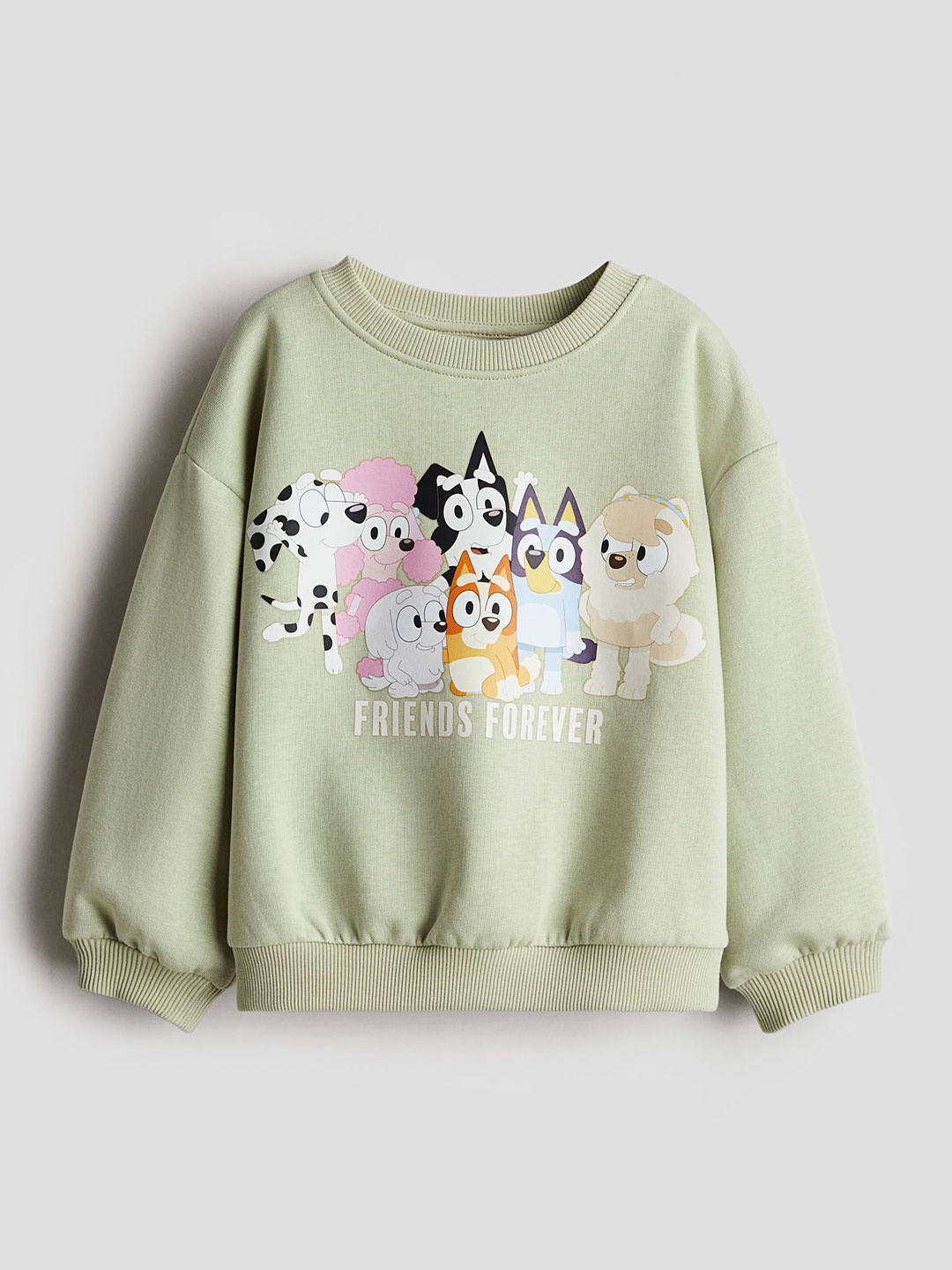 

H&M Printed Sweatshirt, Green