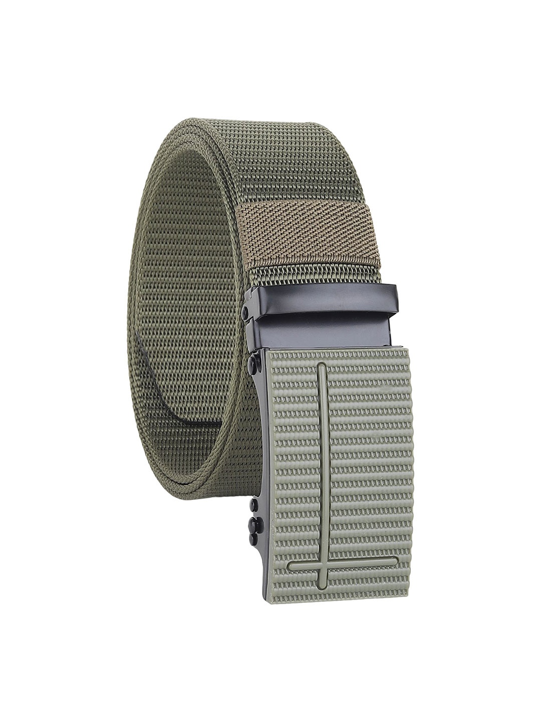 

Metronaut Men Textured Formal Belt, Green