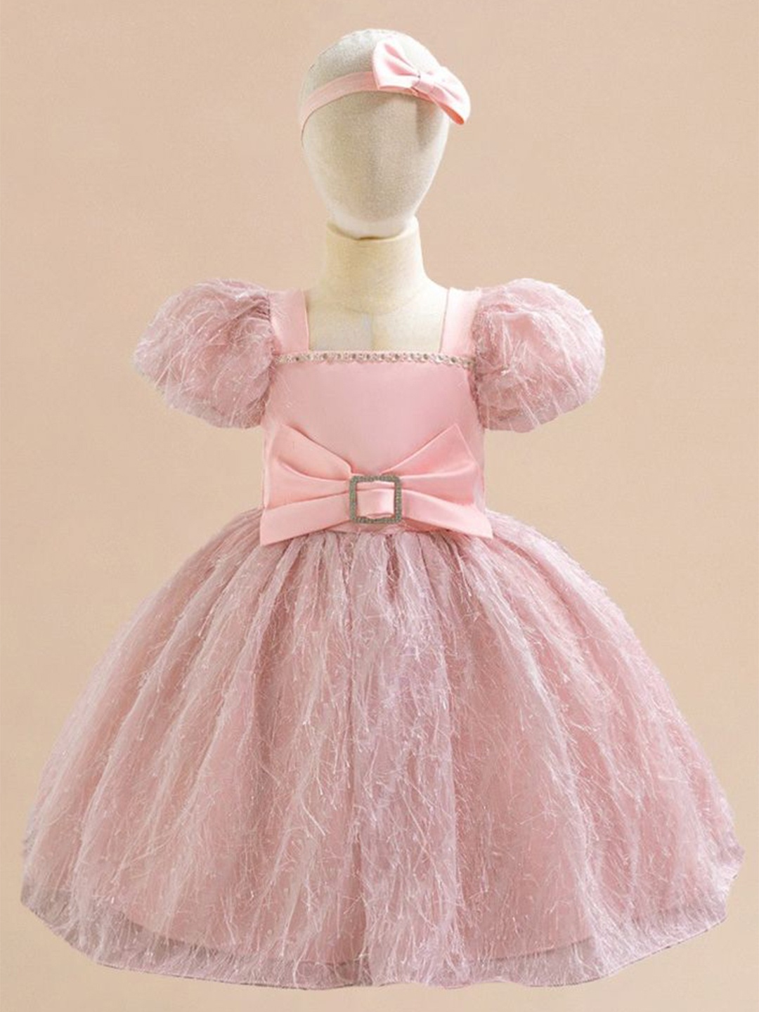 

LULU & SKY Girls Fit & Flare Dress, Pink