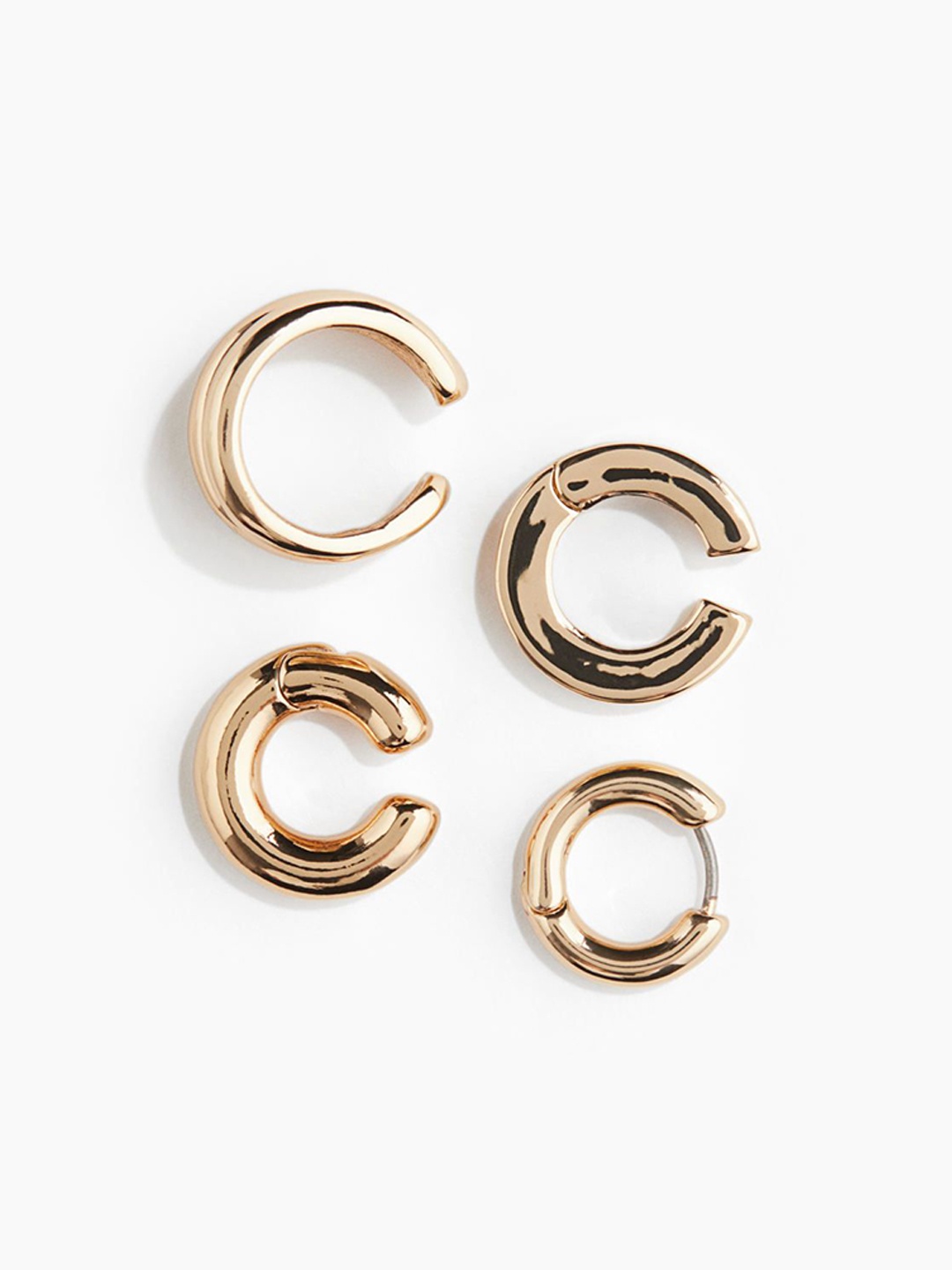 

H&M 4-Pack Ear Cuffs And Earring, Gold