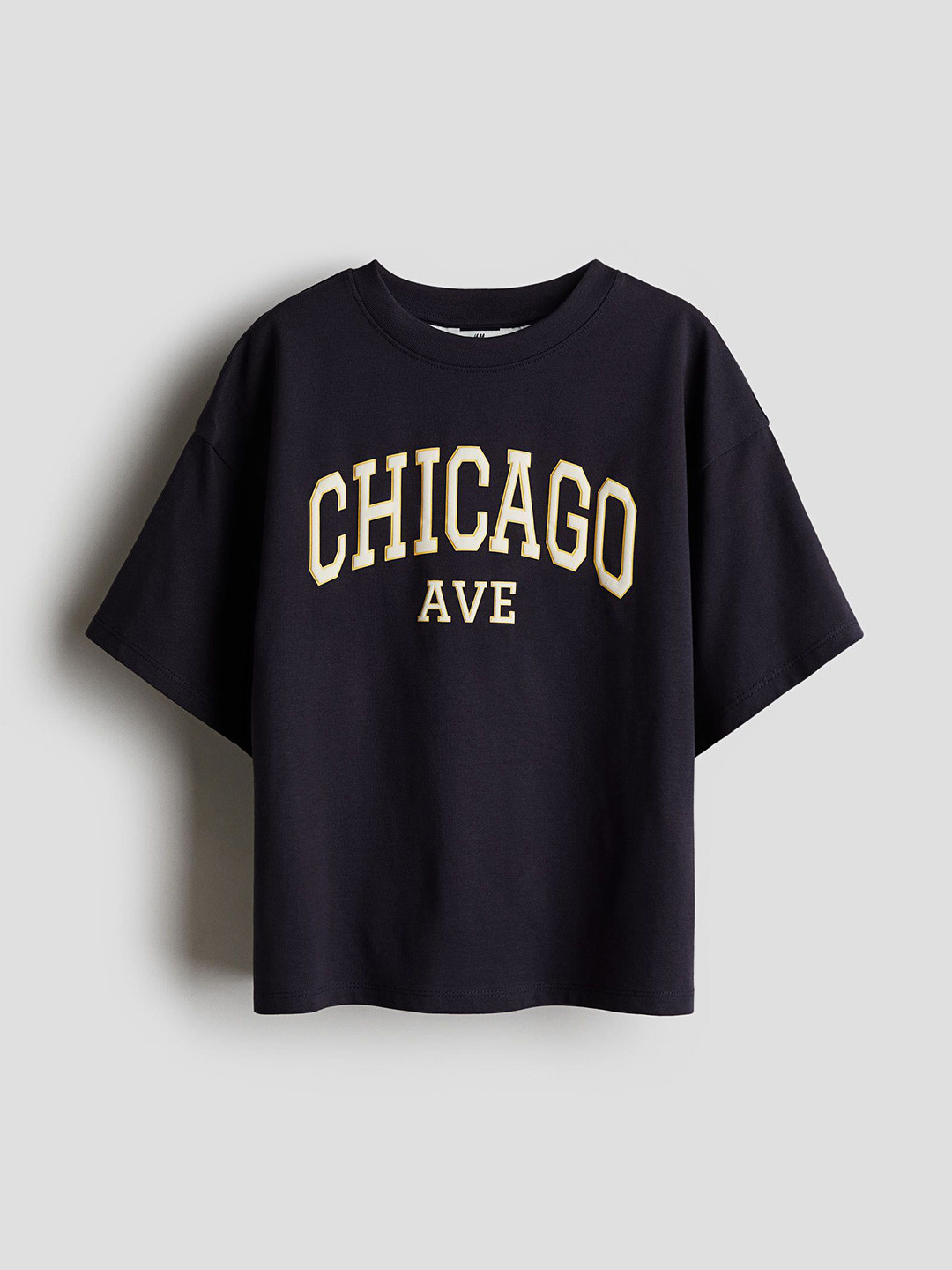 

H&M Loose-Fit Printed T-shirt, Black