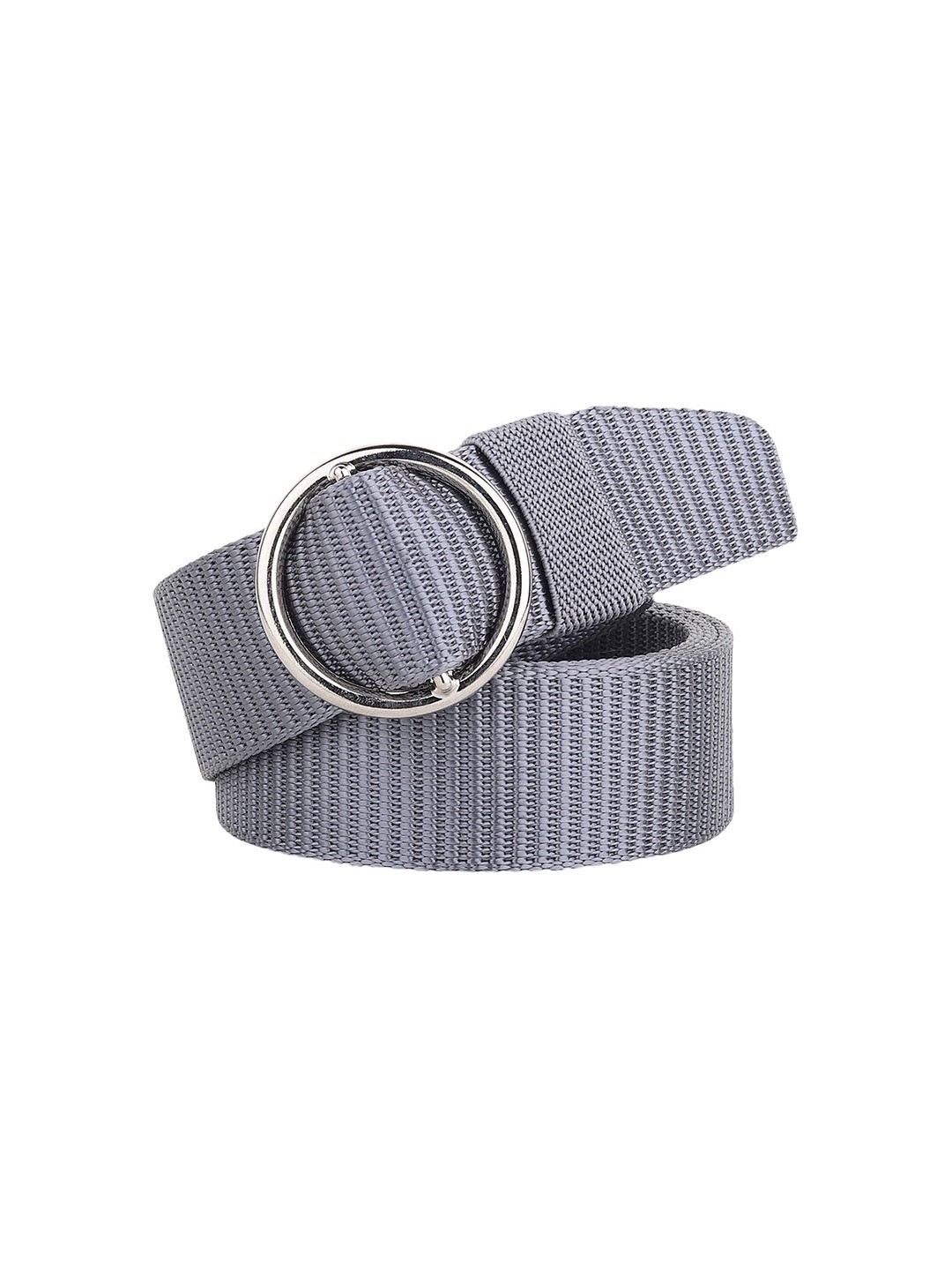 

Metronaut Men Textured Slim Belt, Grey