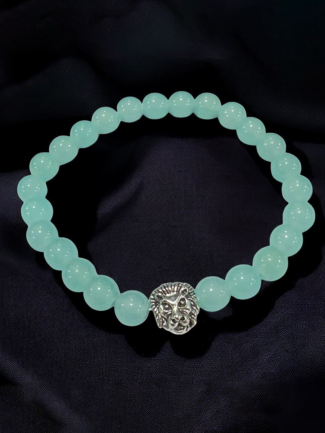 

AKLINA Artificial Beaded Elasticated Bracelet, Sea green