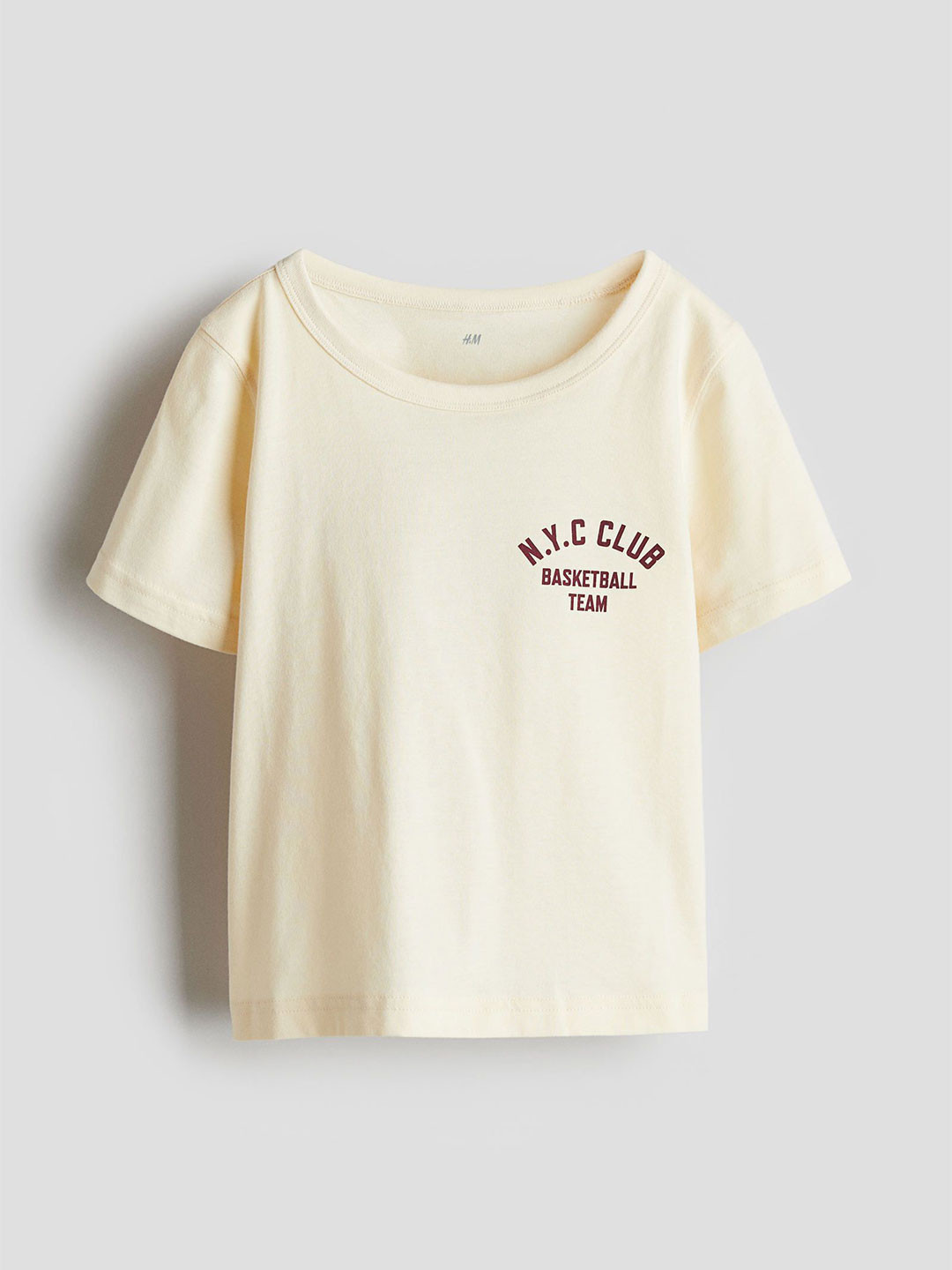 

H&M Cotton Jersey T-shirt, Yellow