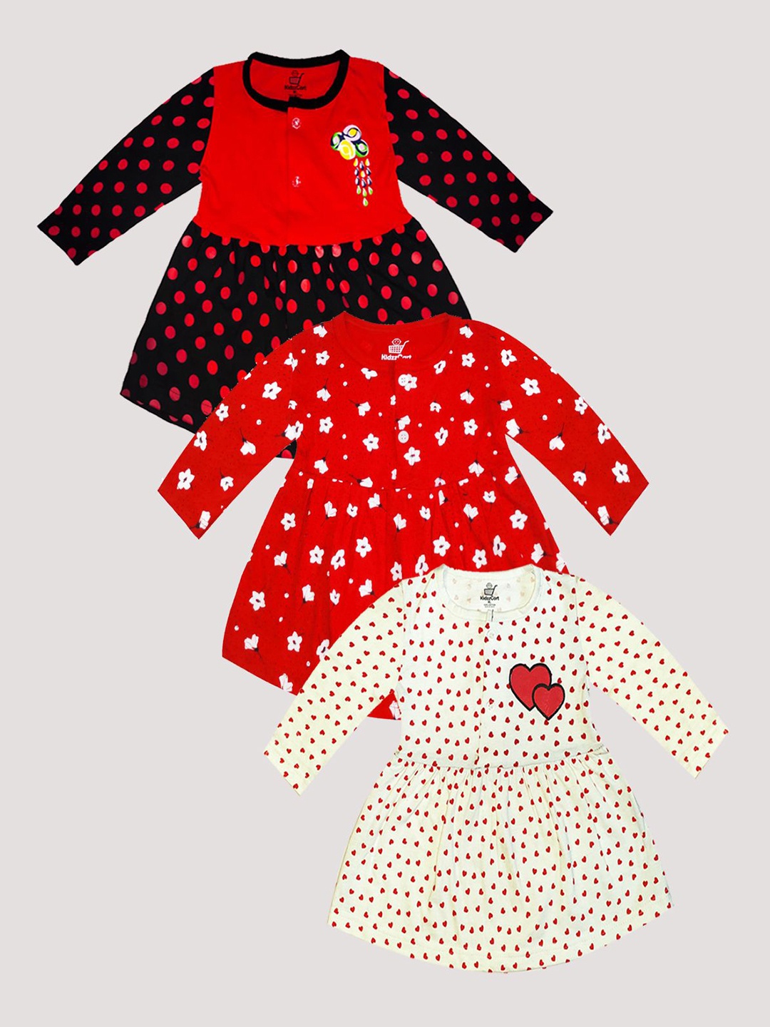 

KidzzCart Polka Dot Print Fit & Flare Dress, Multi