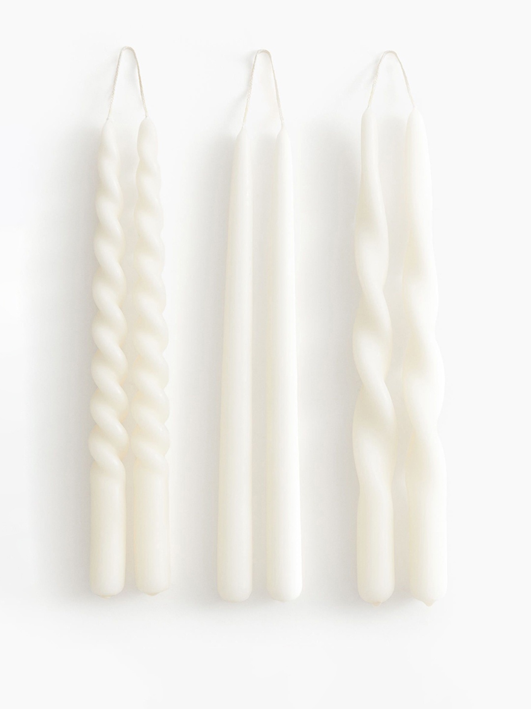 

H&M White 6-Pack Taper Candles