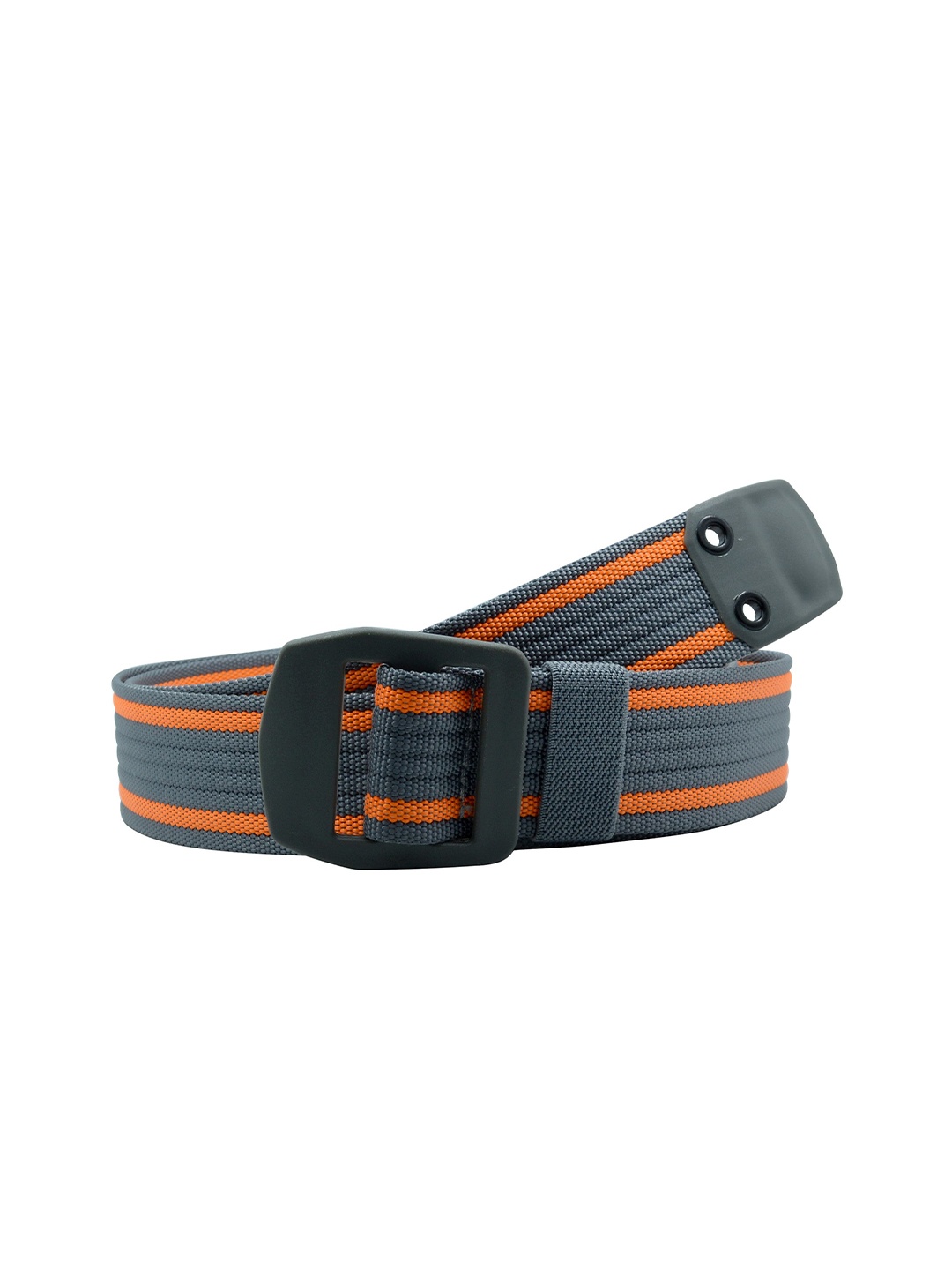 

Metronaut Men Striped Belt, Grey