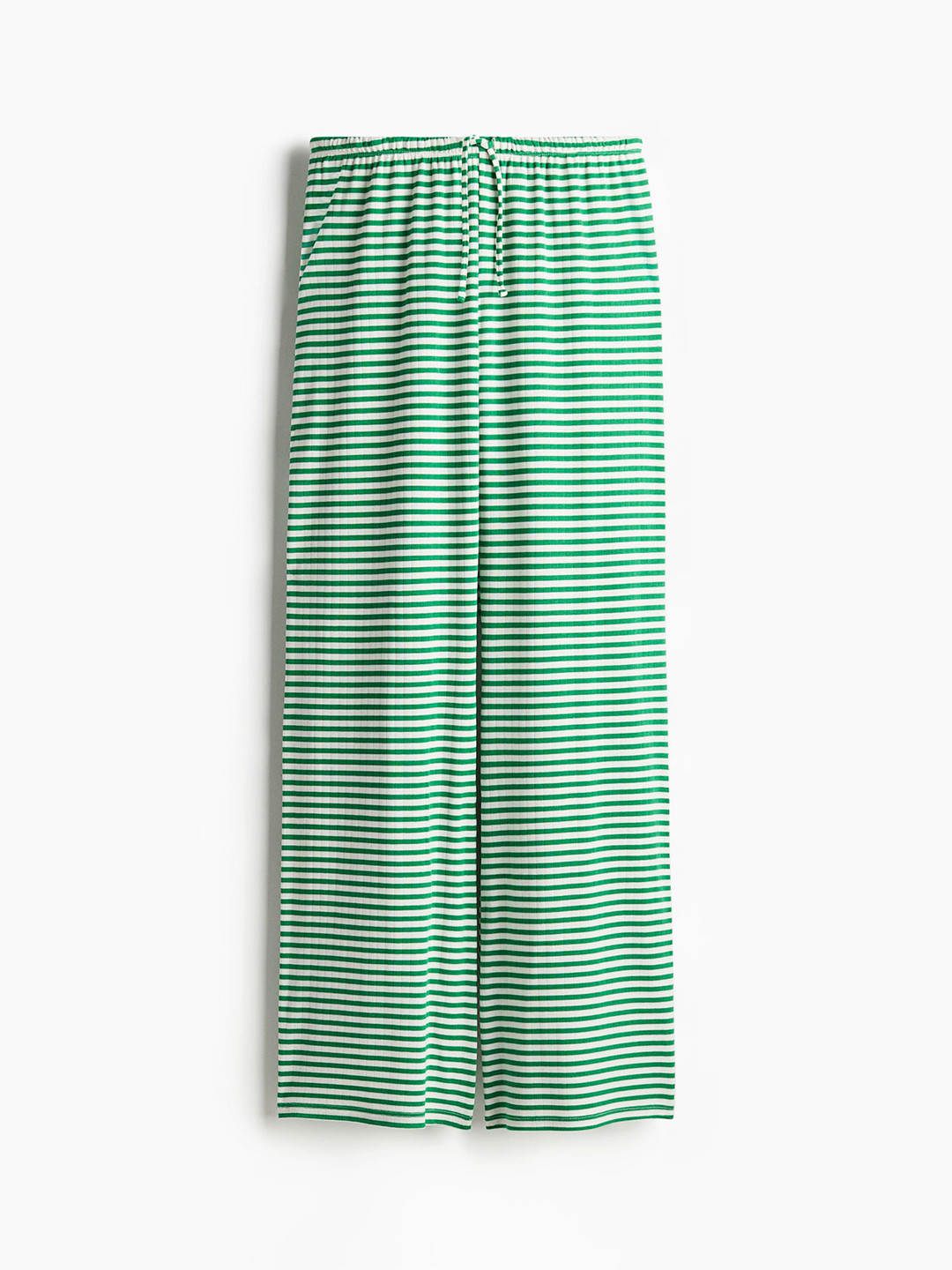 

H&M Wide Drawstring Trousers, Green