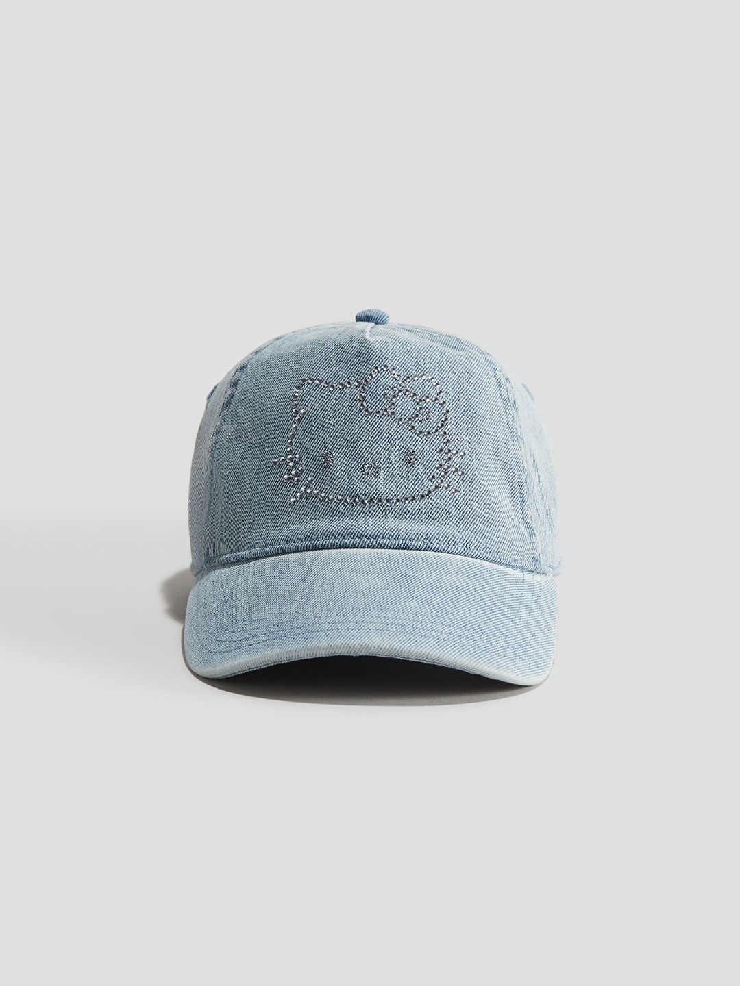 

H&M Motif-Detail Twill Cap, Blue