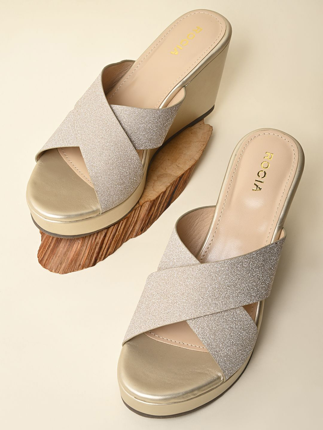 

Rocia Platform Sandals, Gold
