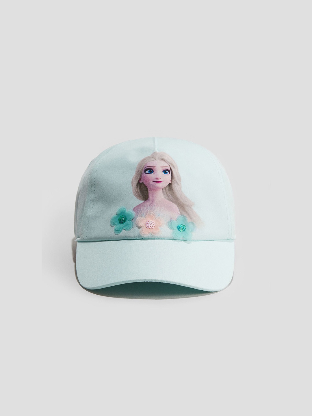 

H&M Motif-Detail Cap, Turquoise blue