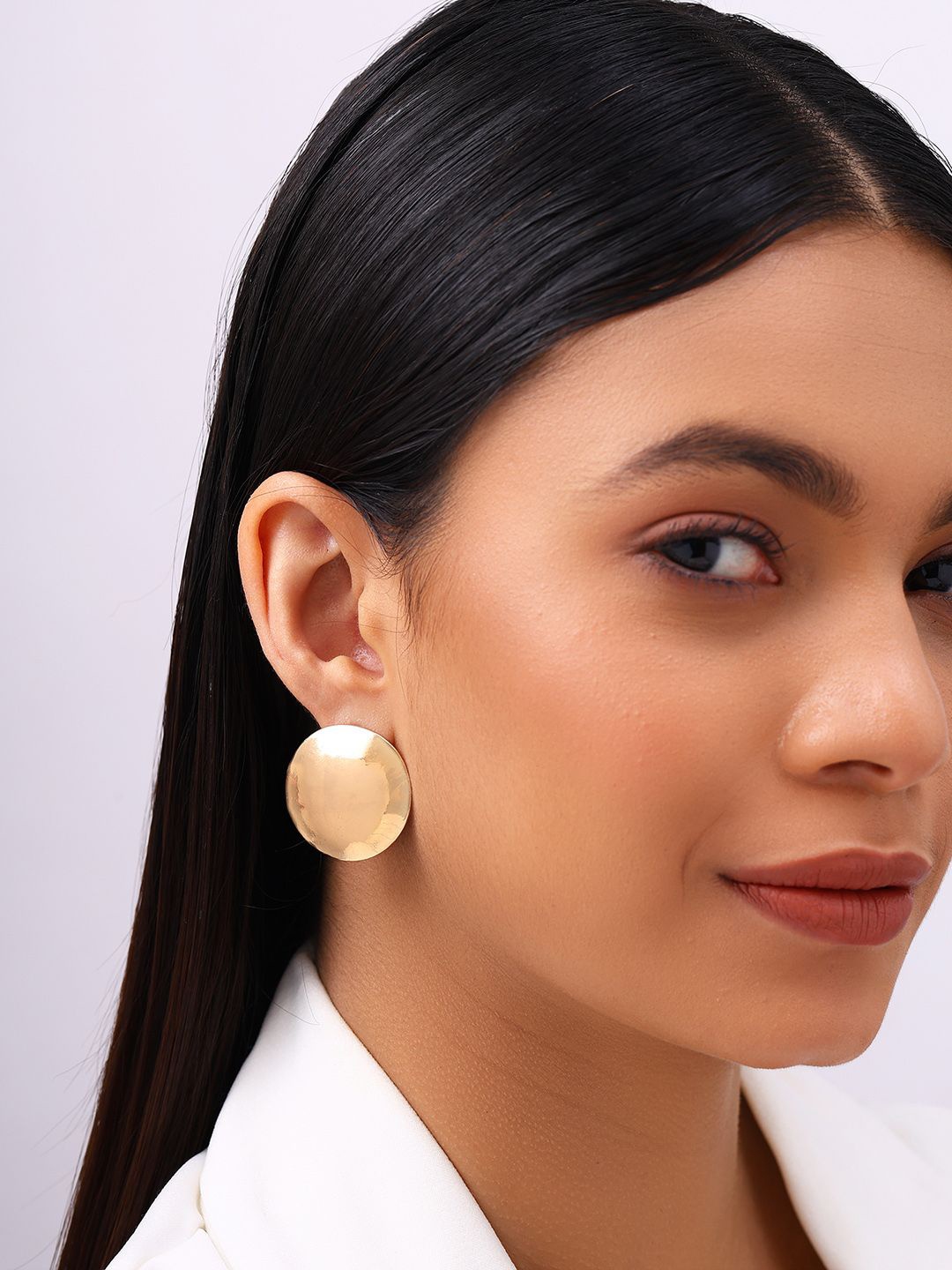 

Priyaasi Gold-Plated Contemporary Studs Earrings