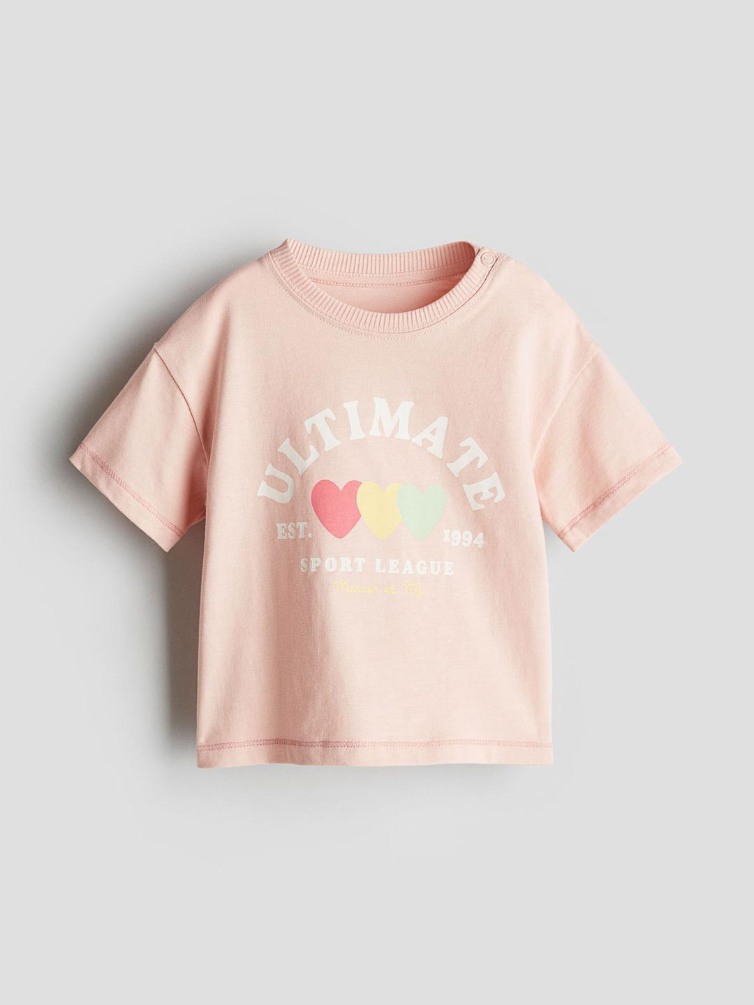 

H&M Print-Motif T-shirt, Pink