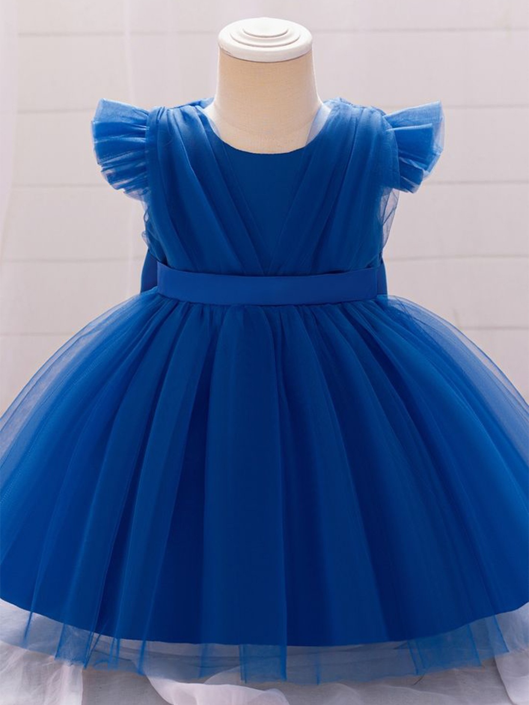 

LULU & SKY Girls Fit & Flare Dress, Blue