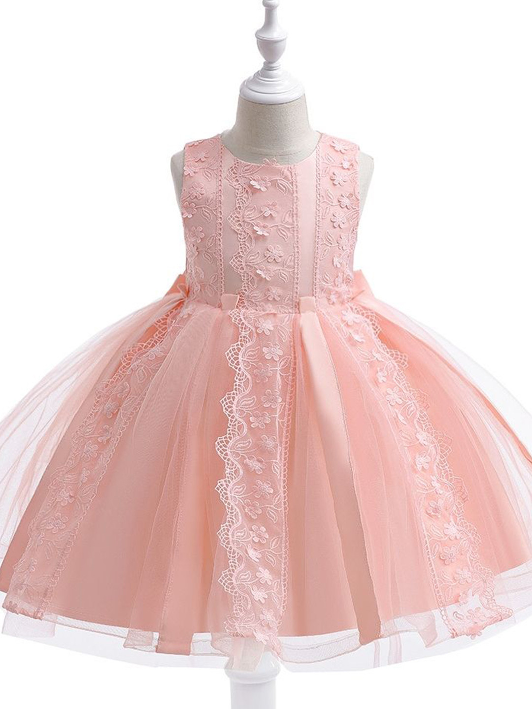 

LULU & SKY Girls Embellished Fit & Flare Dress, Pink