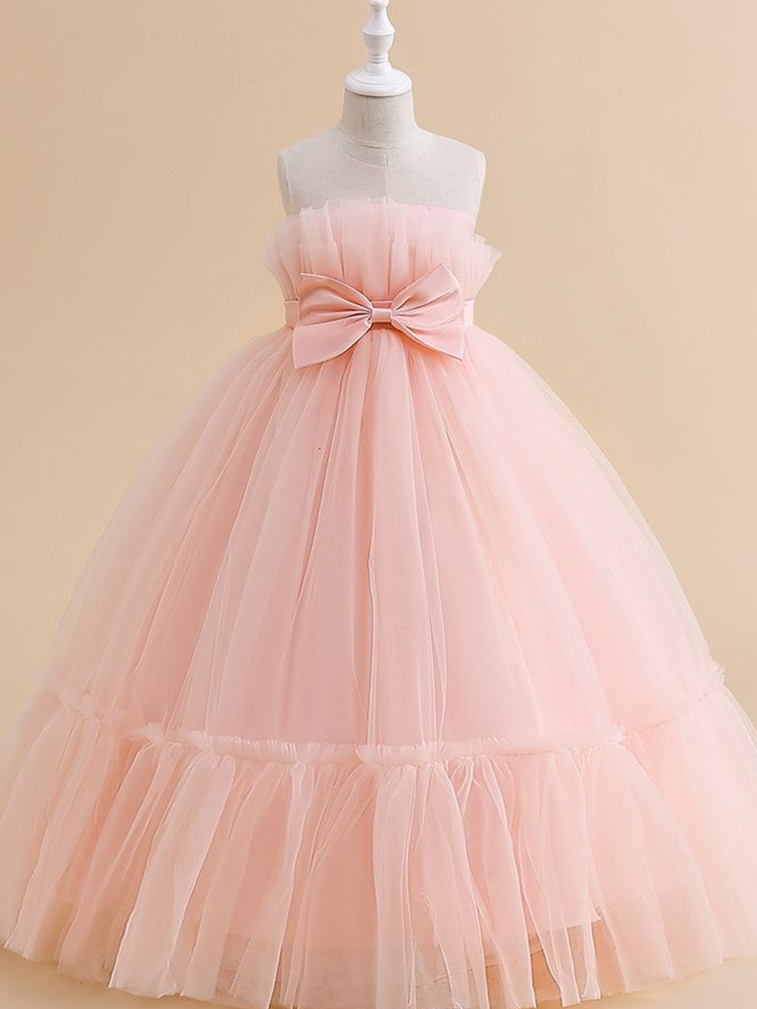 

LULU & SKY Fit & Flare Maxi Dress, Pink