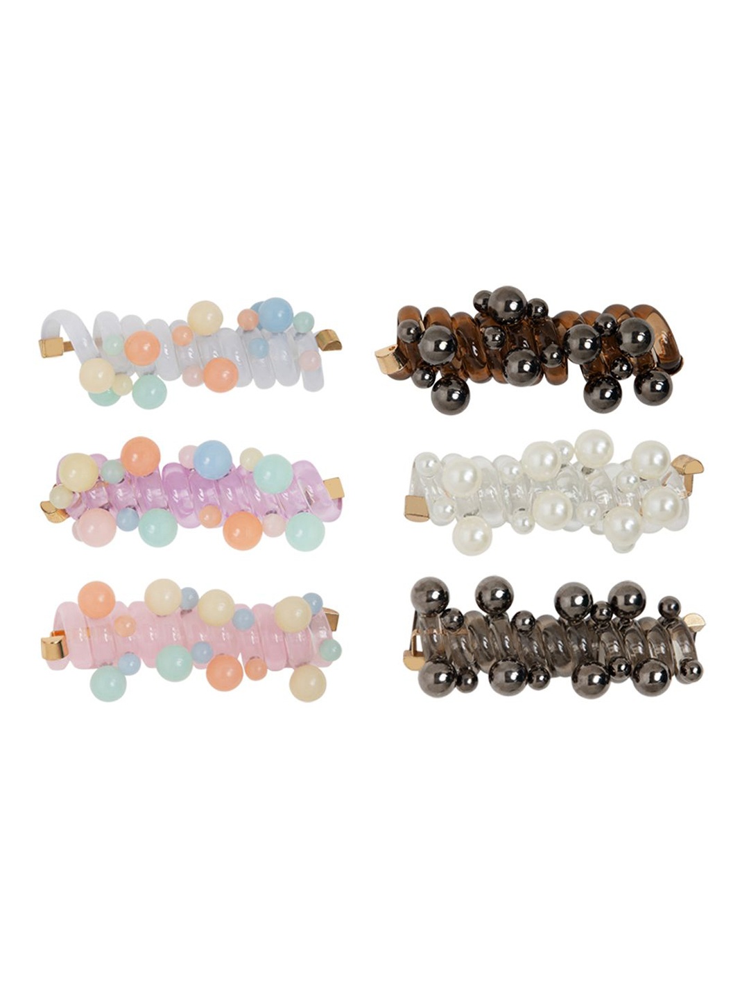 

Radhu & Kabby Women Set of 6 Ponytail Holders, Multi