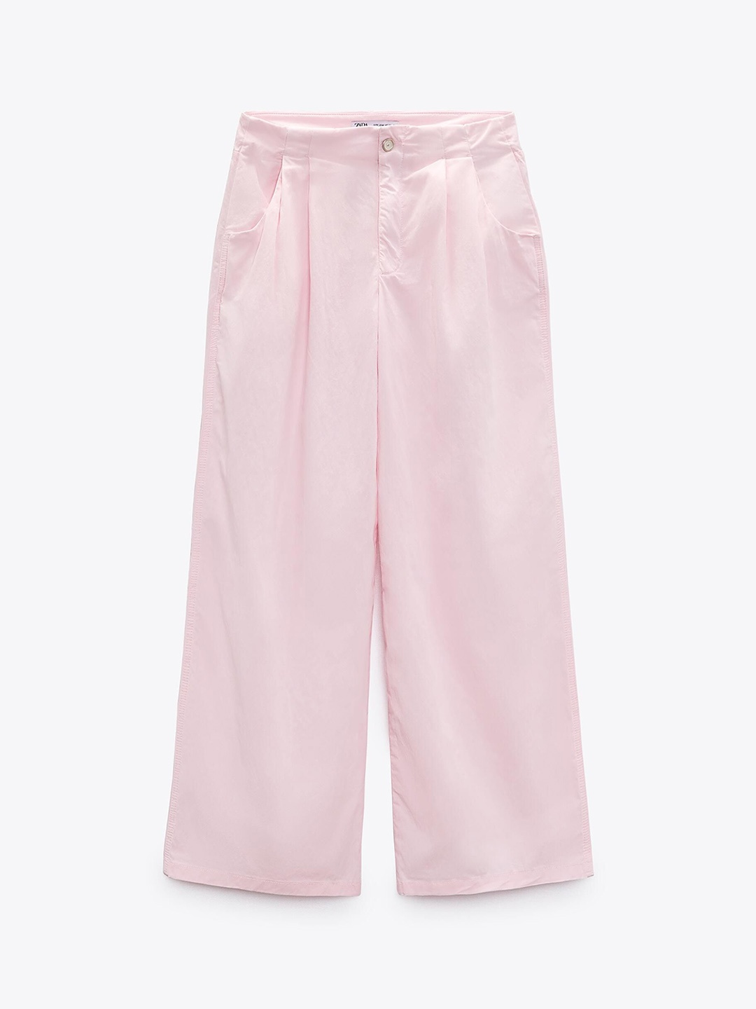 

ZARA Women Pleated Trousers, Pink