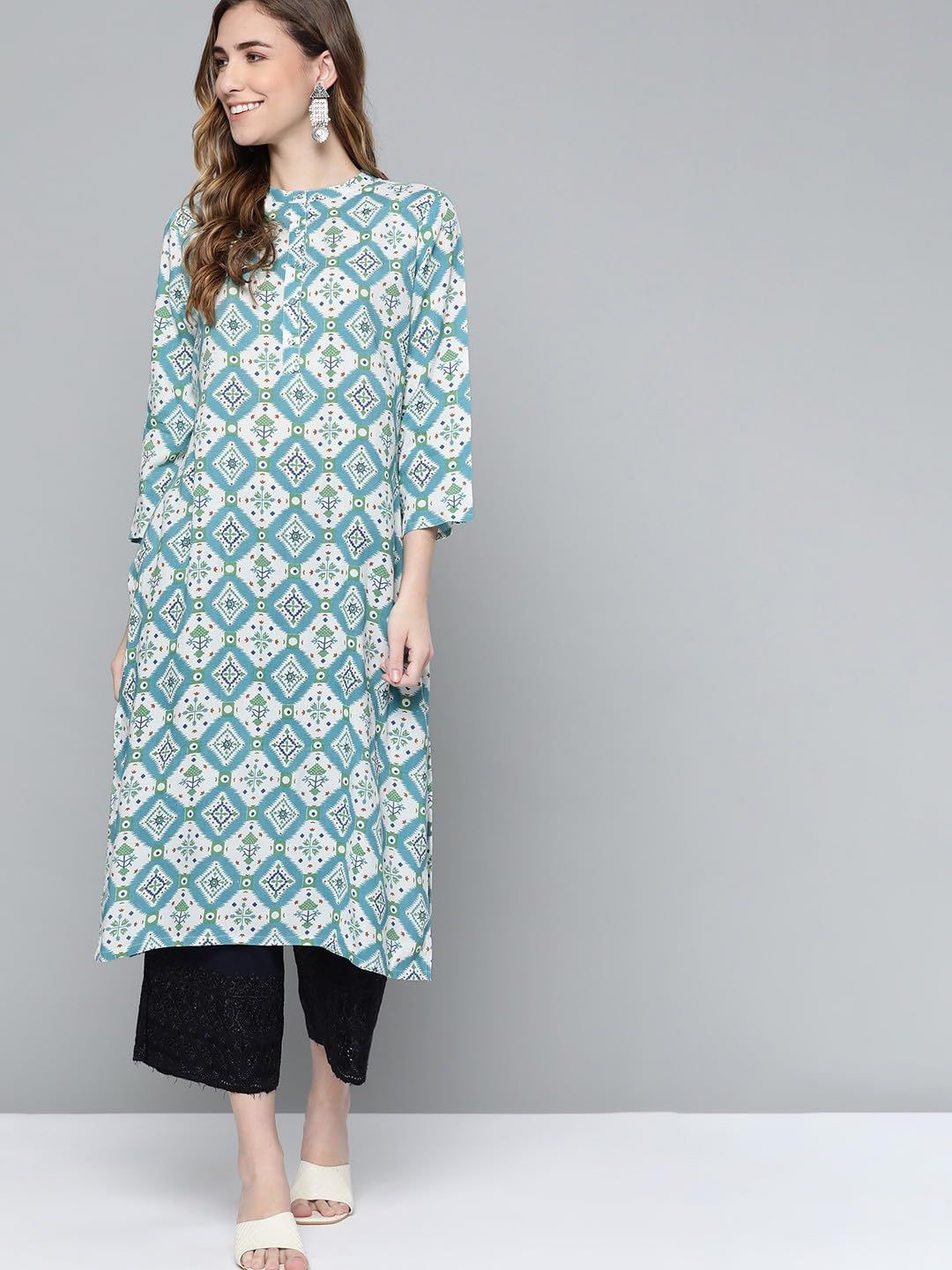 

13-Star Women A-Line Midi Dress, Blue